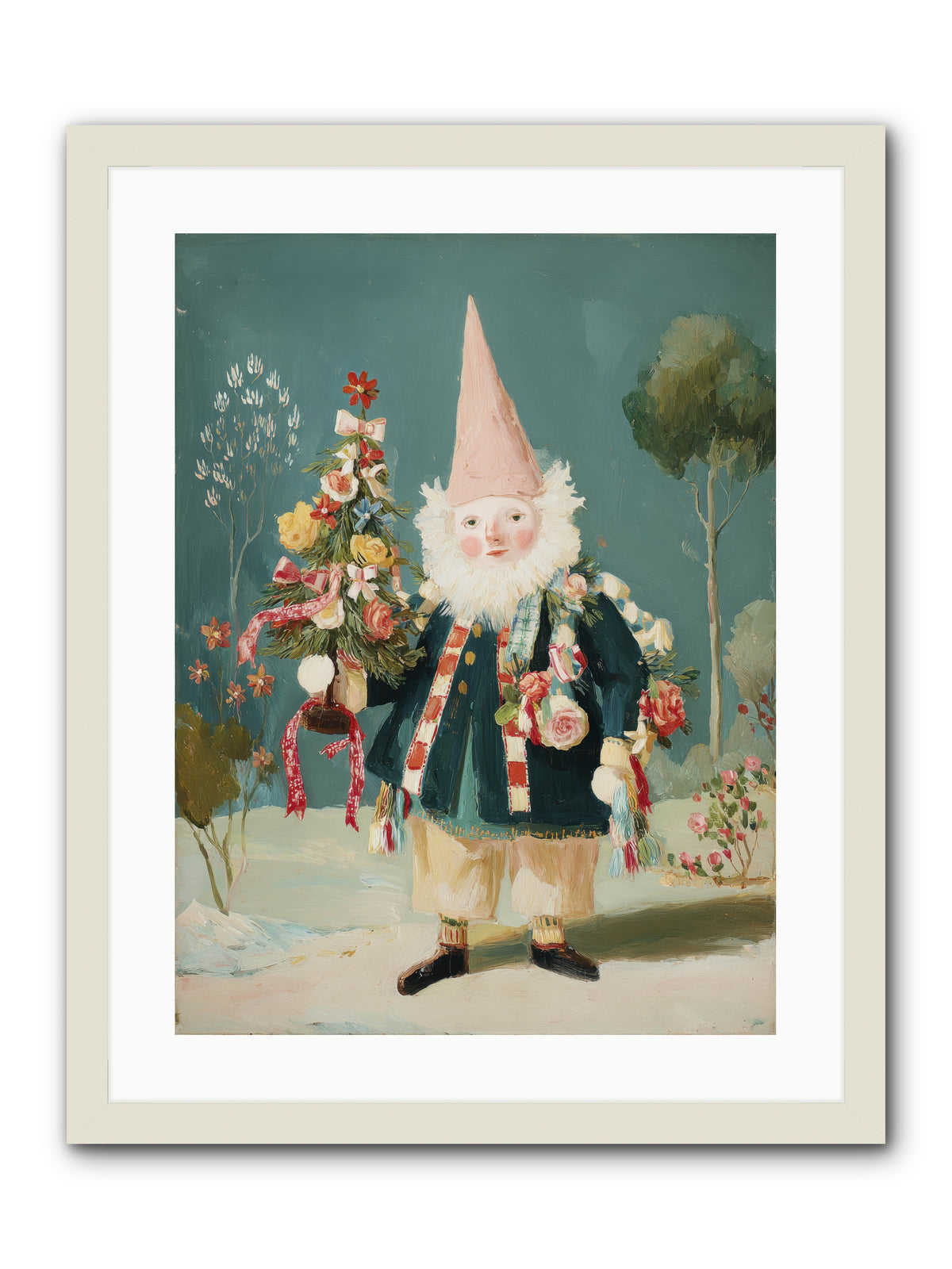 Sugar-Dusted & Darling -- Framed Print - White 18x24