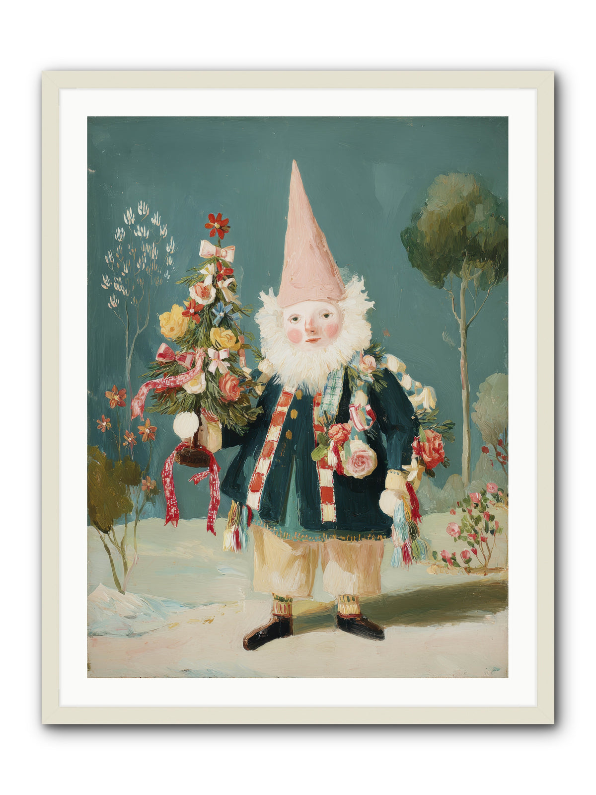 Sugar-Dusted & Darling -- Framed Print - White 30x40