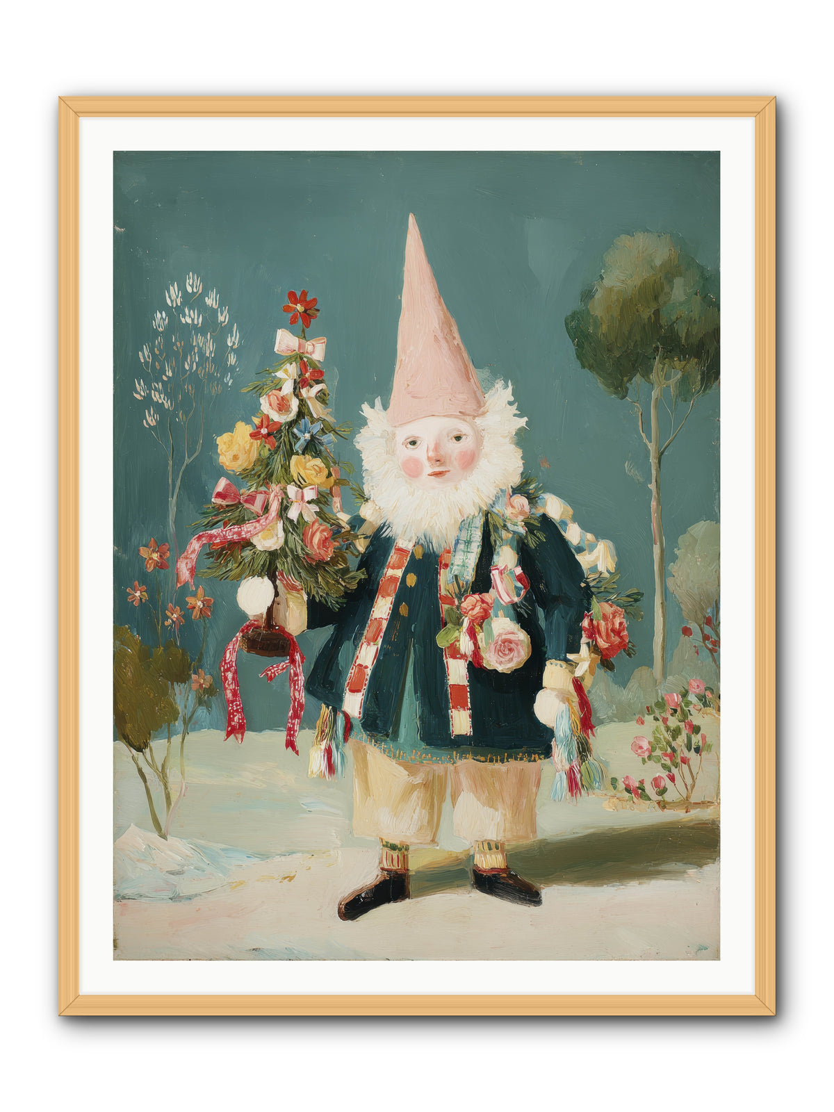Sugar-Dusted & Darling -- Framed Print - Natural 36x48