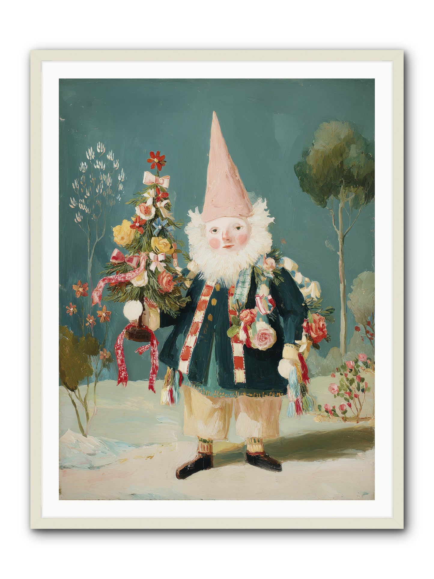 Sugar-Dusted & Darling -- Framed Print - White 36x48