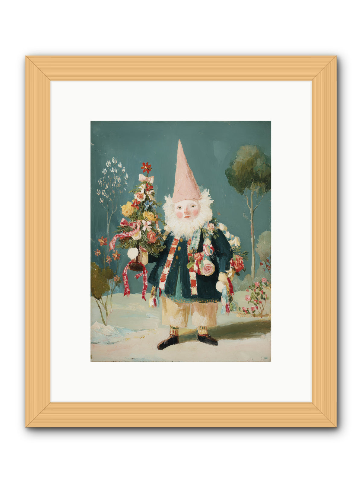 Sugar-Dusted & Darling -- Framed Print - Natural 9x12