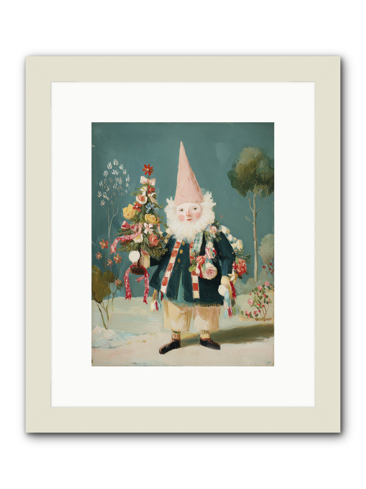 Sugar-Dusted & Darling -- Framed Print - White 9x12