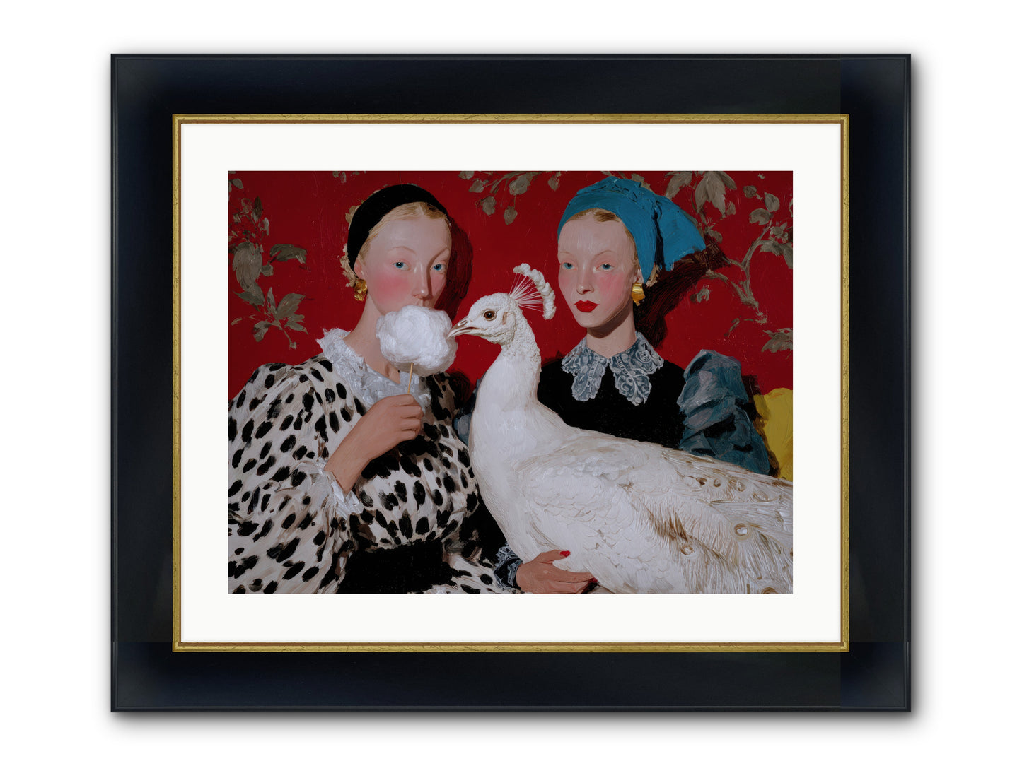 Sugar & Feathers — Sugar-Feathers-24x18-Framed-Print-Wide-Black-w-Gold.jpg