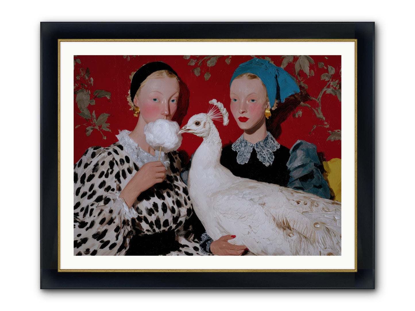 Sugar & Feathers — Sugar-Feathers-40x30-Framed-Print-Wide-Black-w-Gold.jpg
