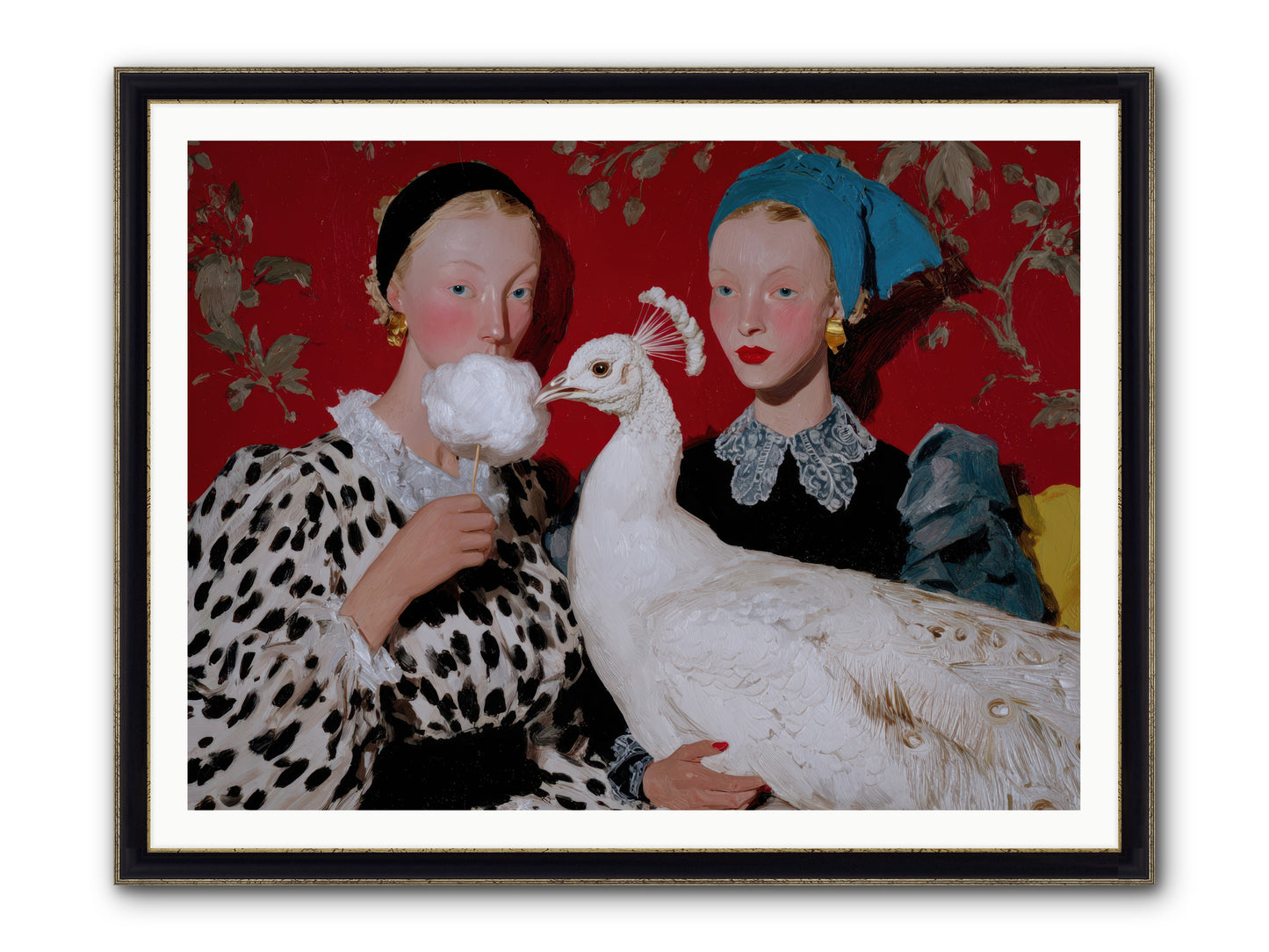 Sugar & Feathers — Sugar-Feathers-48x36-Framed-Print-Black-Gold.jpg