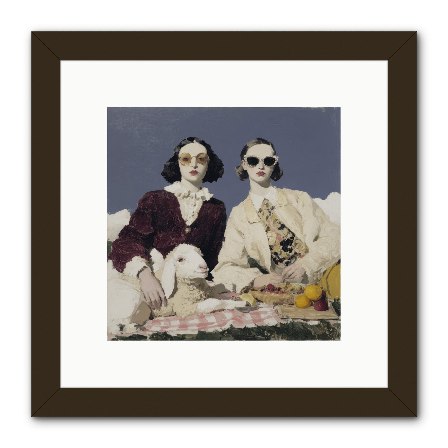 Sugar-Made Sky -- Framed Print - Black 10x10