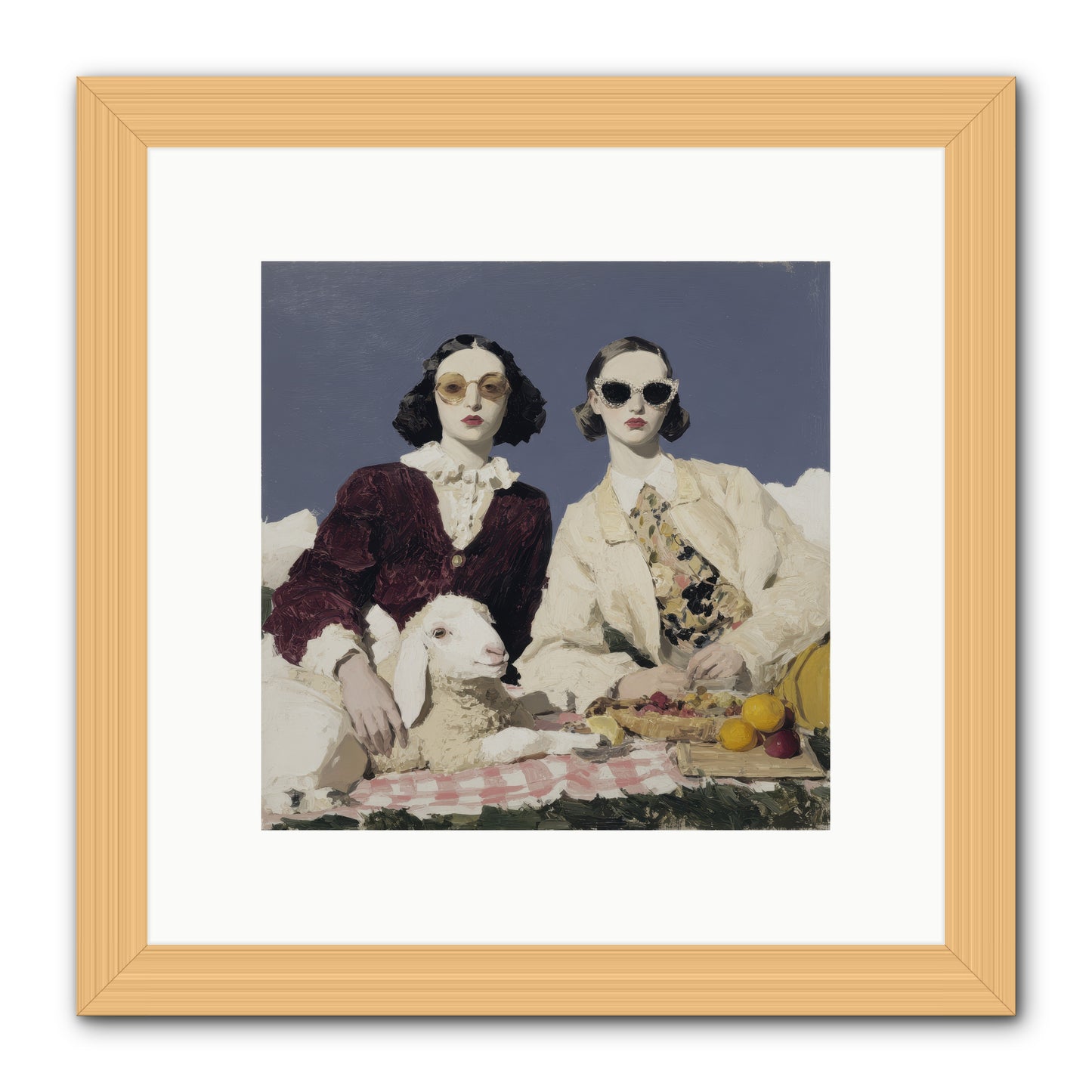 Sugar-Made Sky -- Framed Print - Natural 10x10