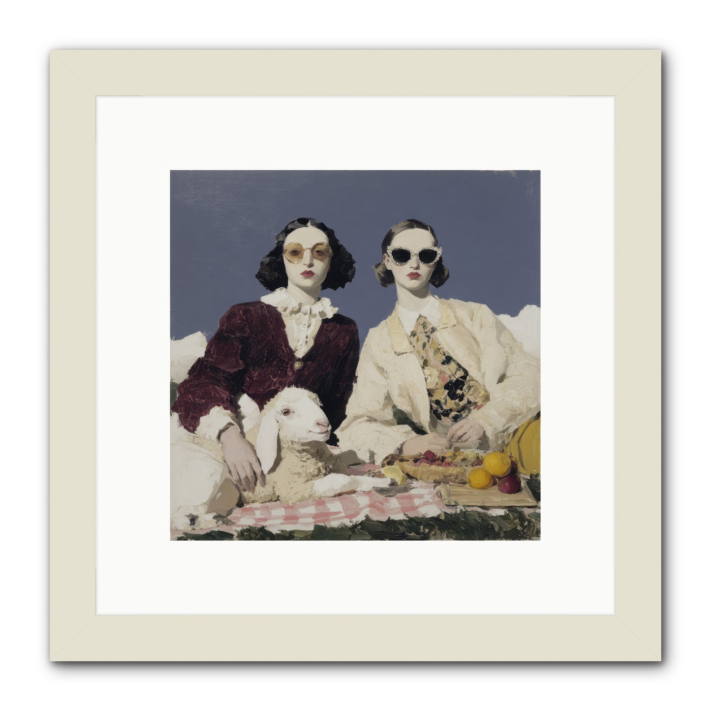 Sugar-Made Sky -- Framed Print - White 10x10
