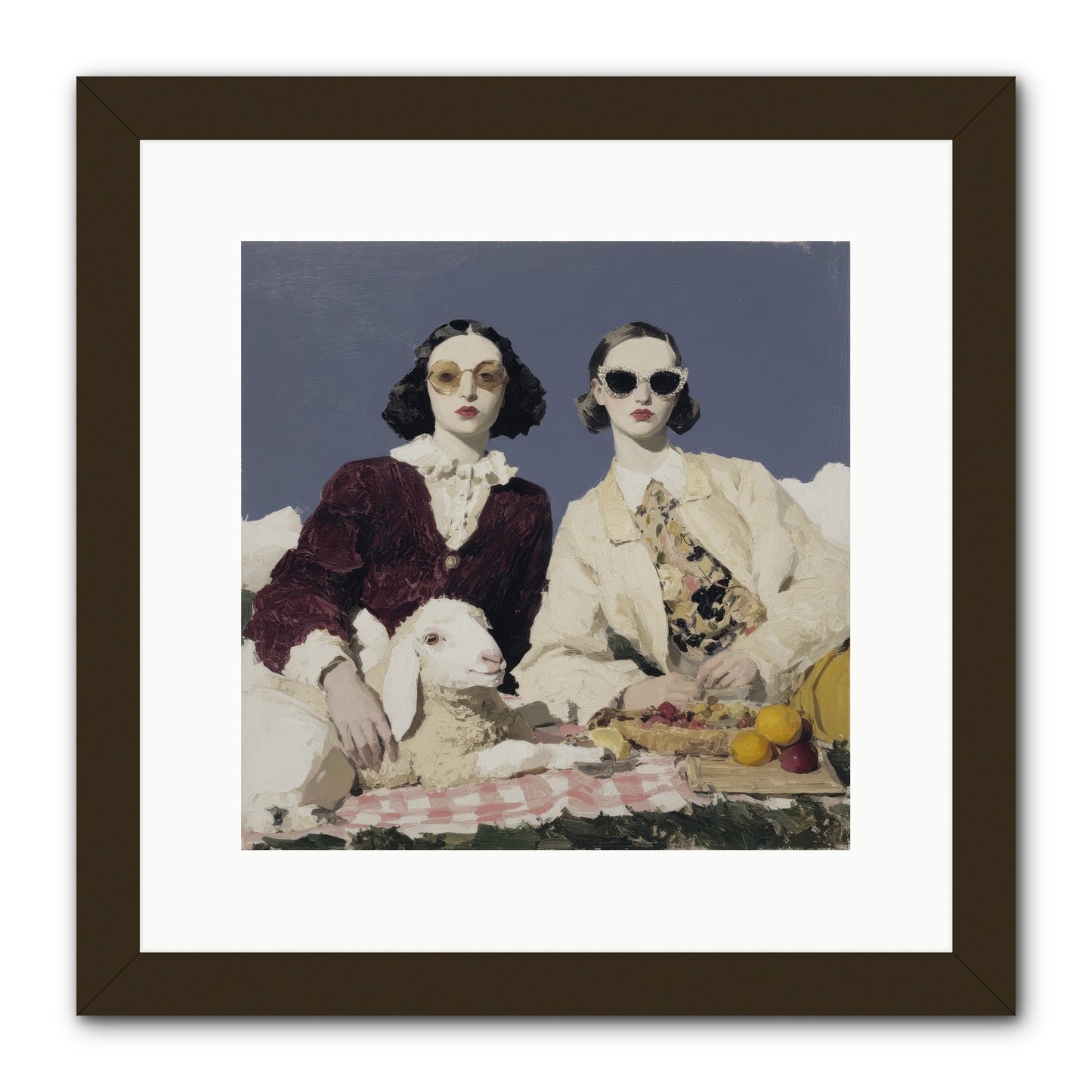 Sugar-Made Sky -- Framed Print - Black 12x12