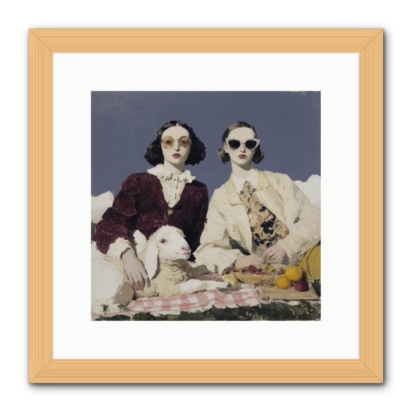 Sugar-Made Sky -- Framed Print - Natural 12x12