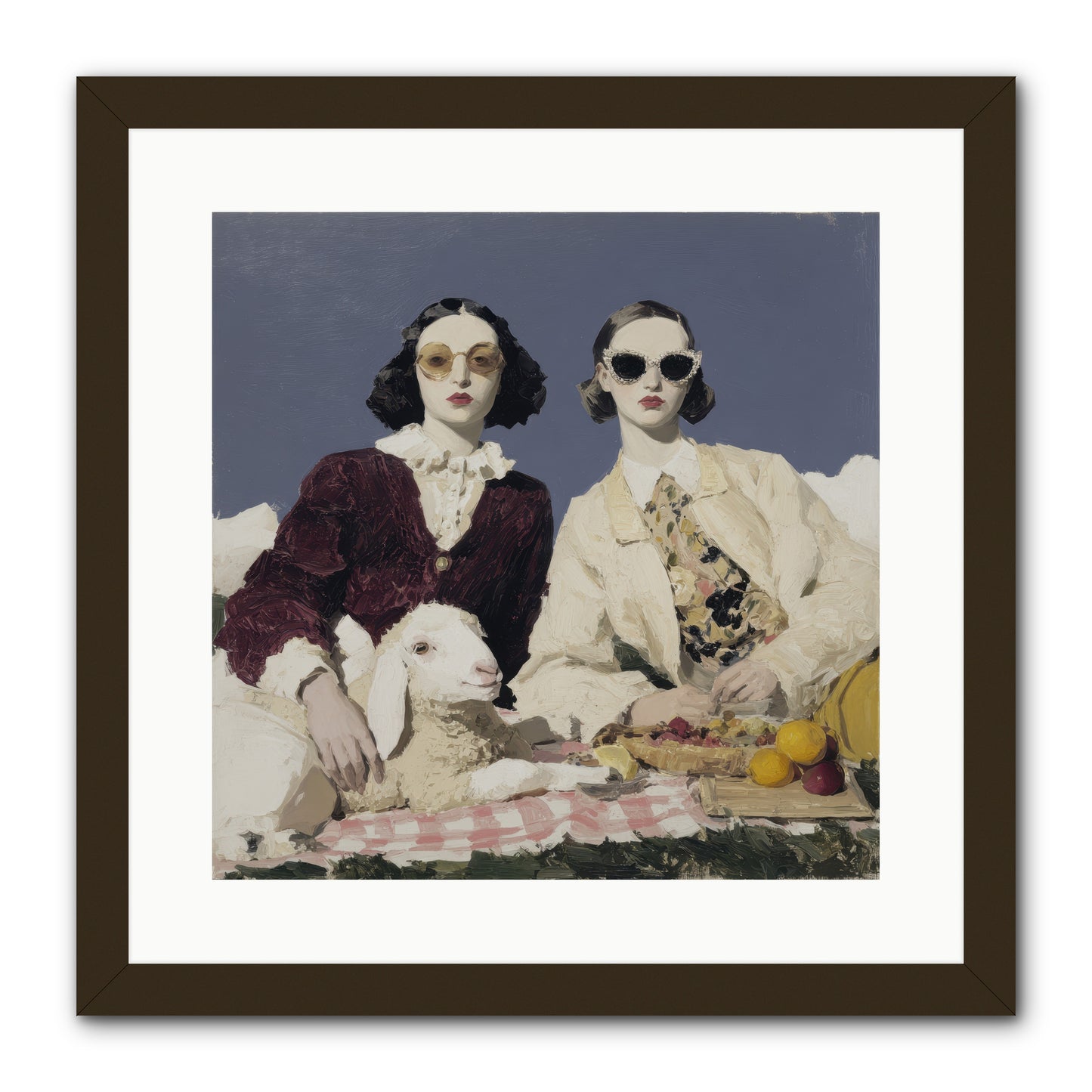 Sugar-Made Sky -- Framed Print - Black 16x16
