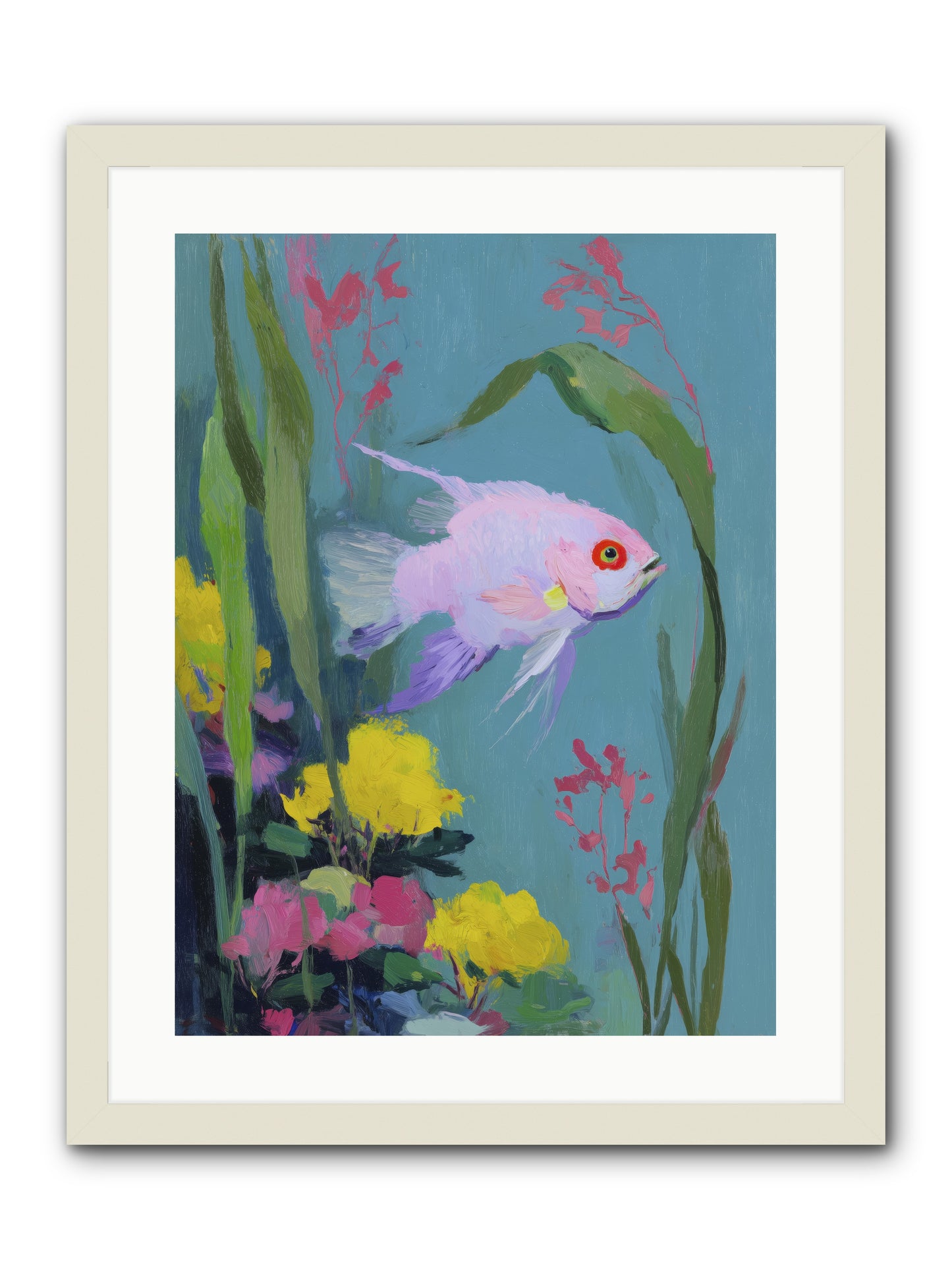 Sugar-Spun Jewel -- Framed Print - White 18x24