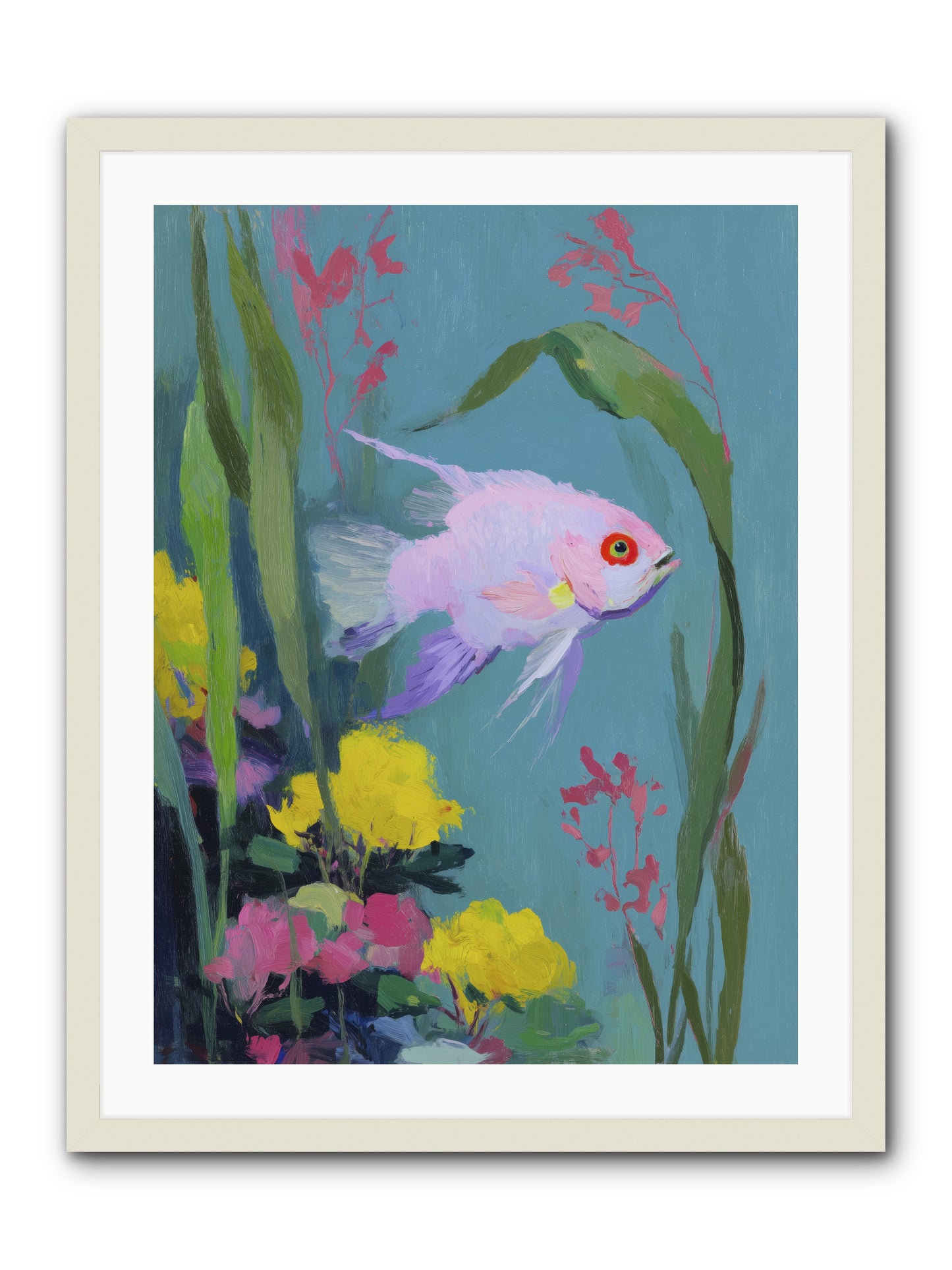 Sugar-Spun Jewel -- Framed Print - White 24x32