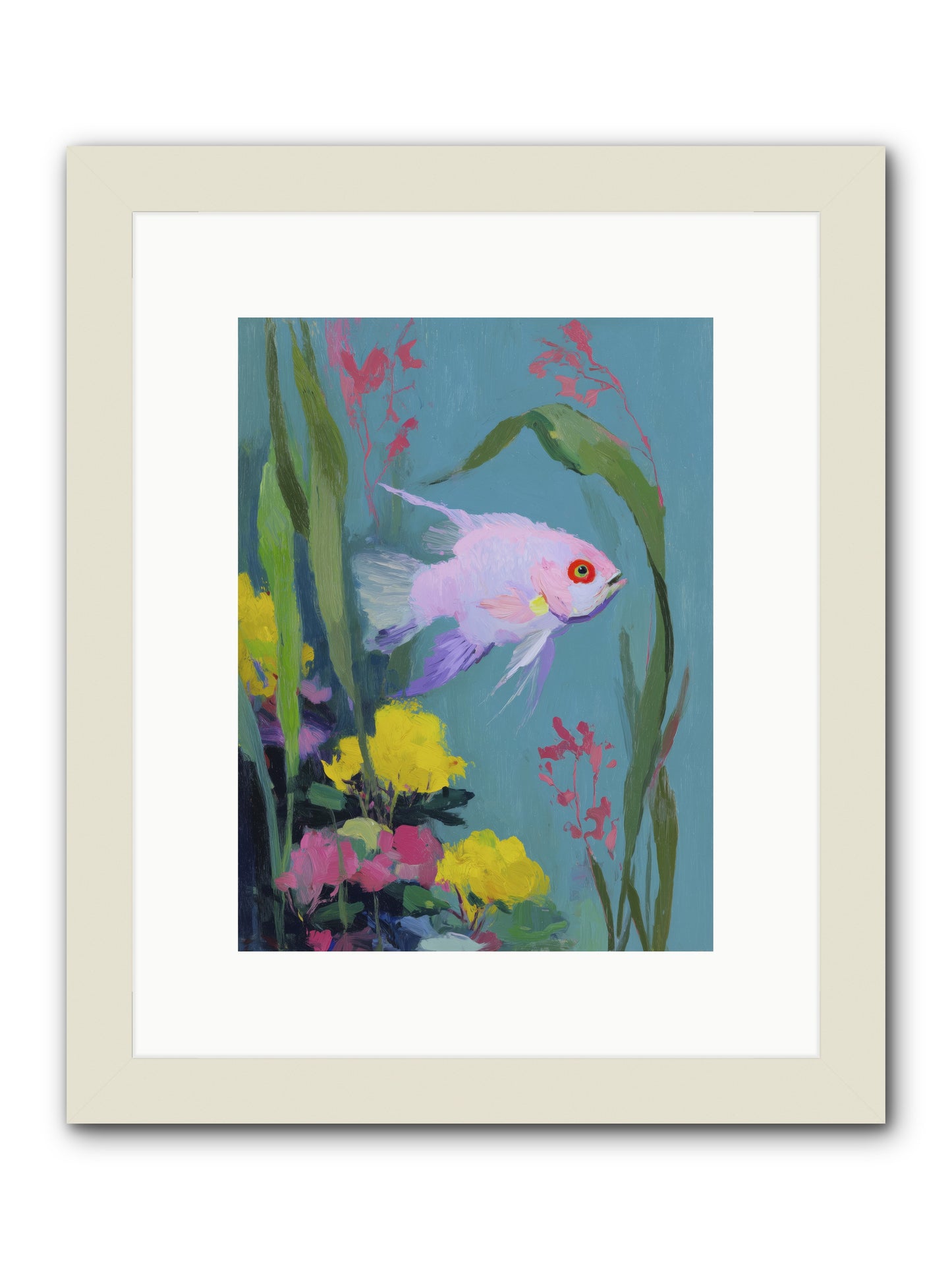 Sugar-Spun Jewel -- Framed Print - White 9x12
