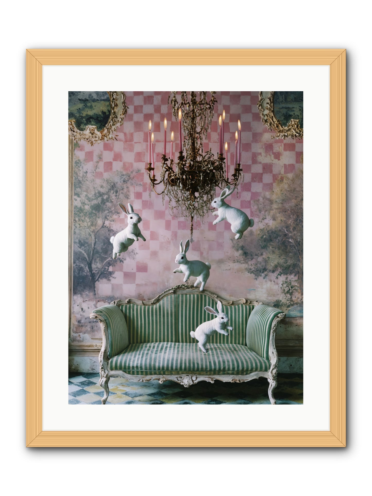 Sugar Thistle Tales -- Framed Print - Natural 18x24