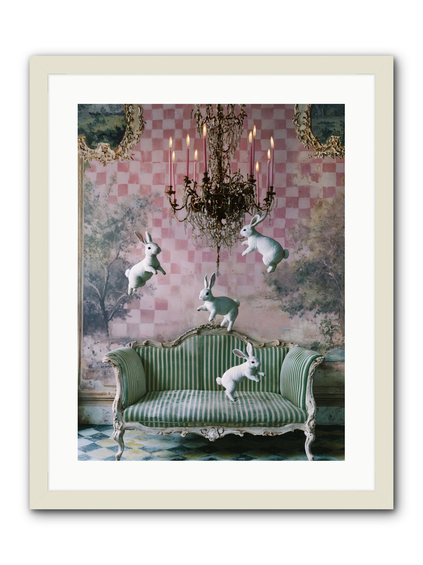 Sugar Thistle Tales -- Framed Print - White 18x24