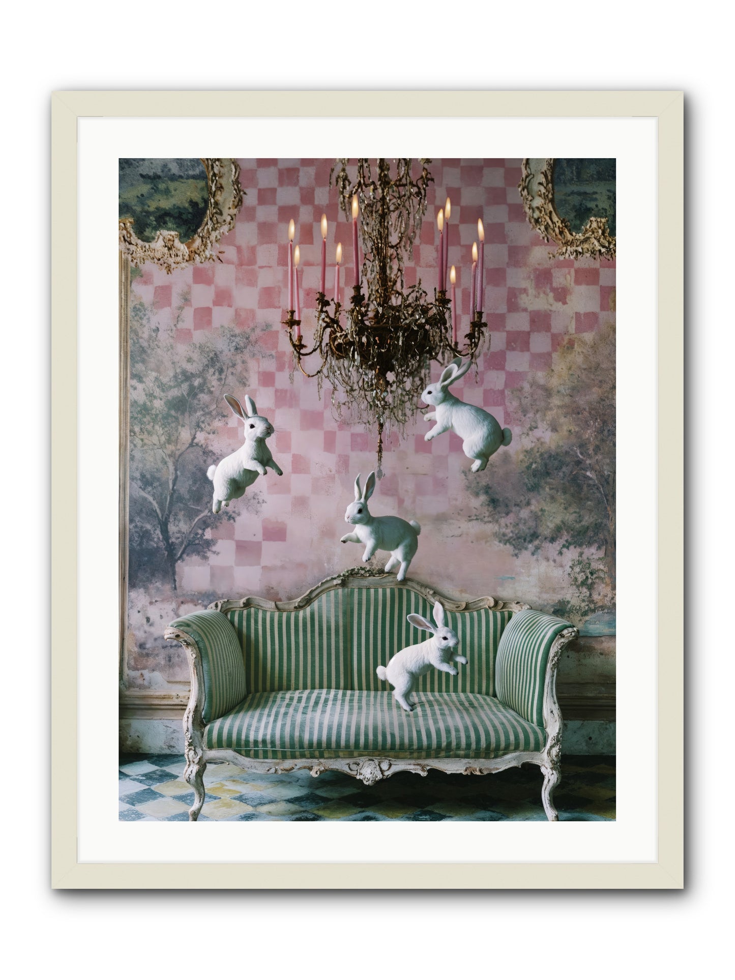 Sugar Thistle Tales -- Framed Print - White 24x32