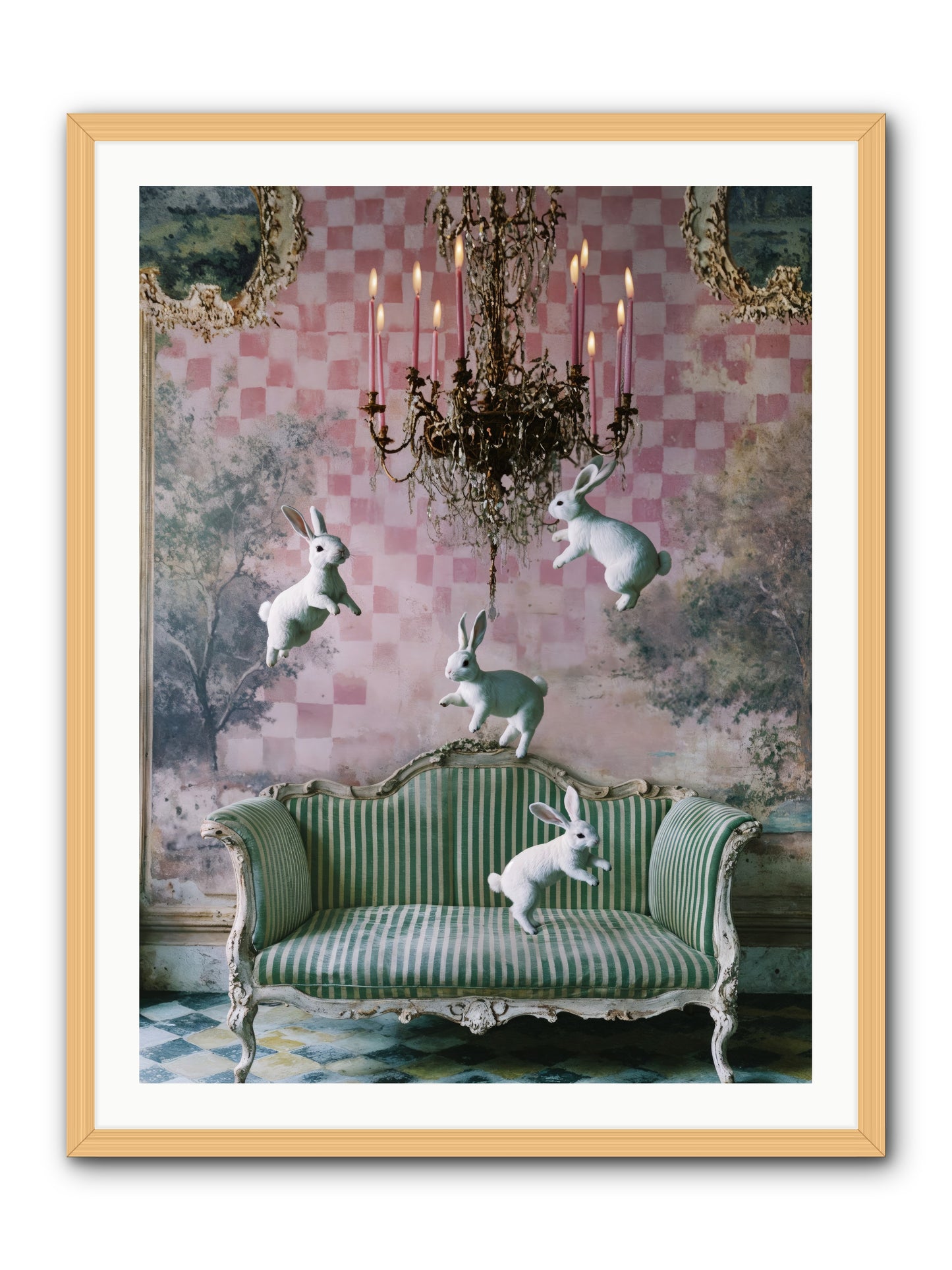 Sugar Thistle Tales -- Framed Print - Natural 30x40