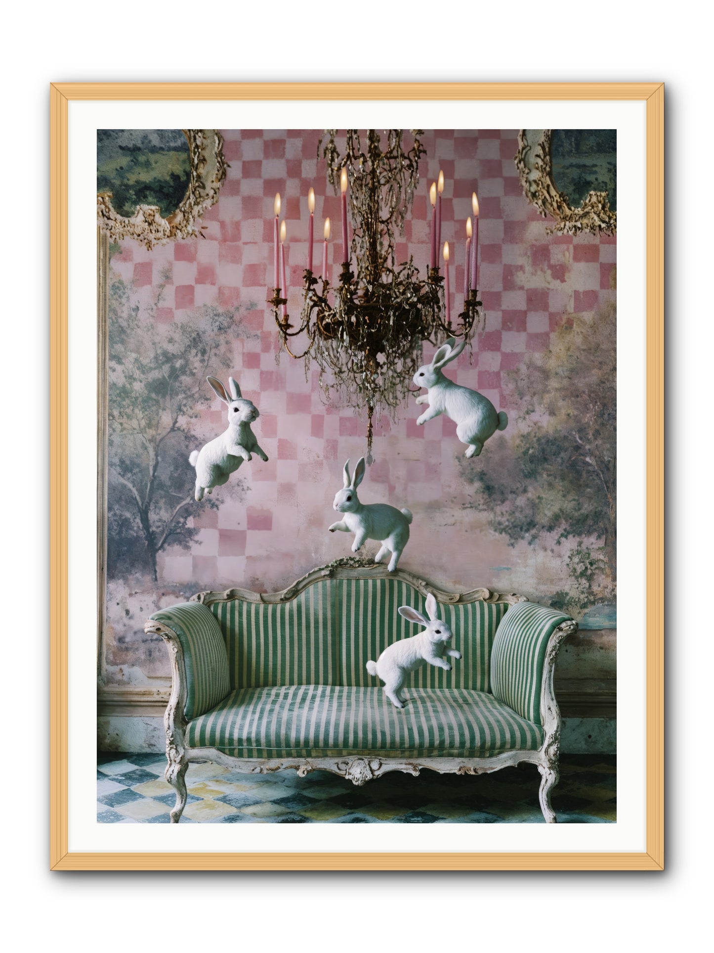 Sugar Thistle Tales -- Framed Print - Natural 36x48