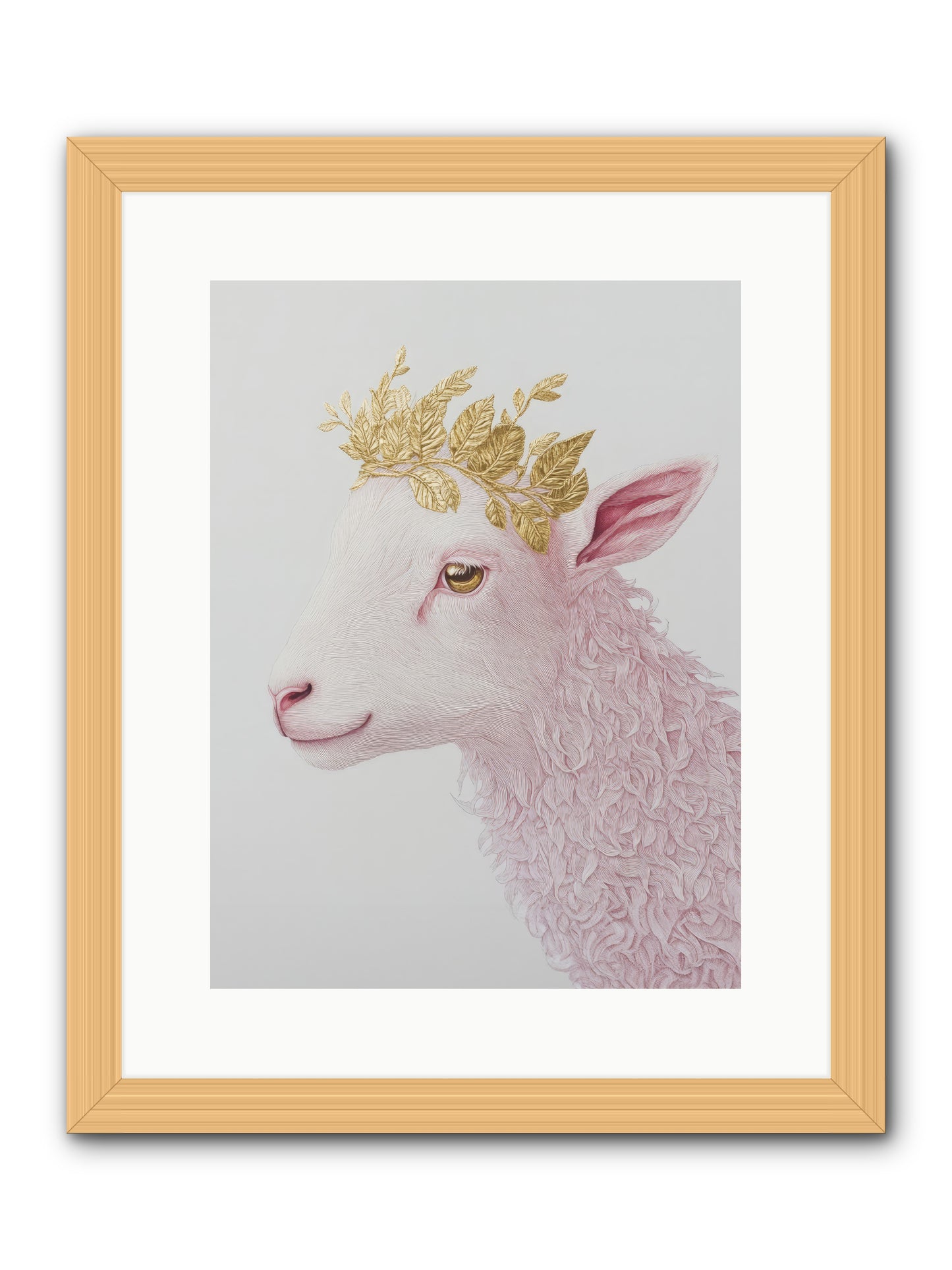 Sugared Snow -- Framed Print - Natural 12x16