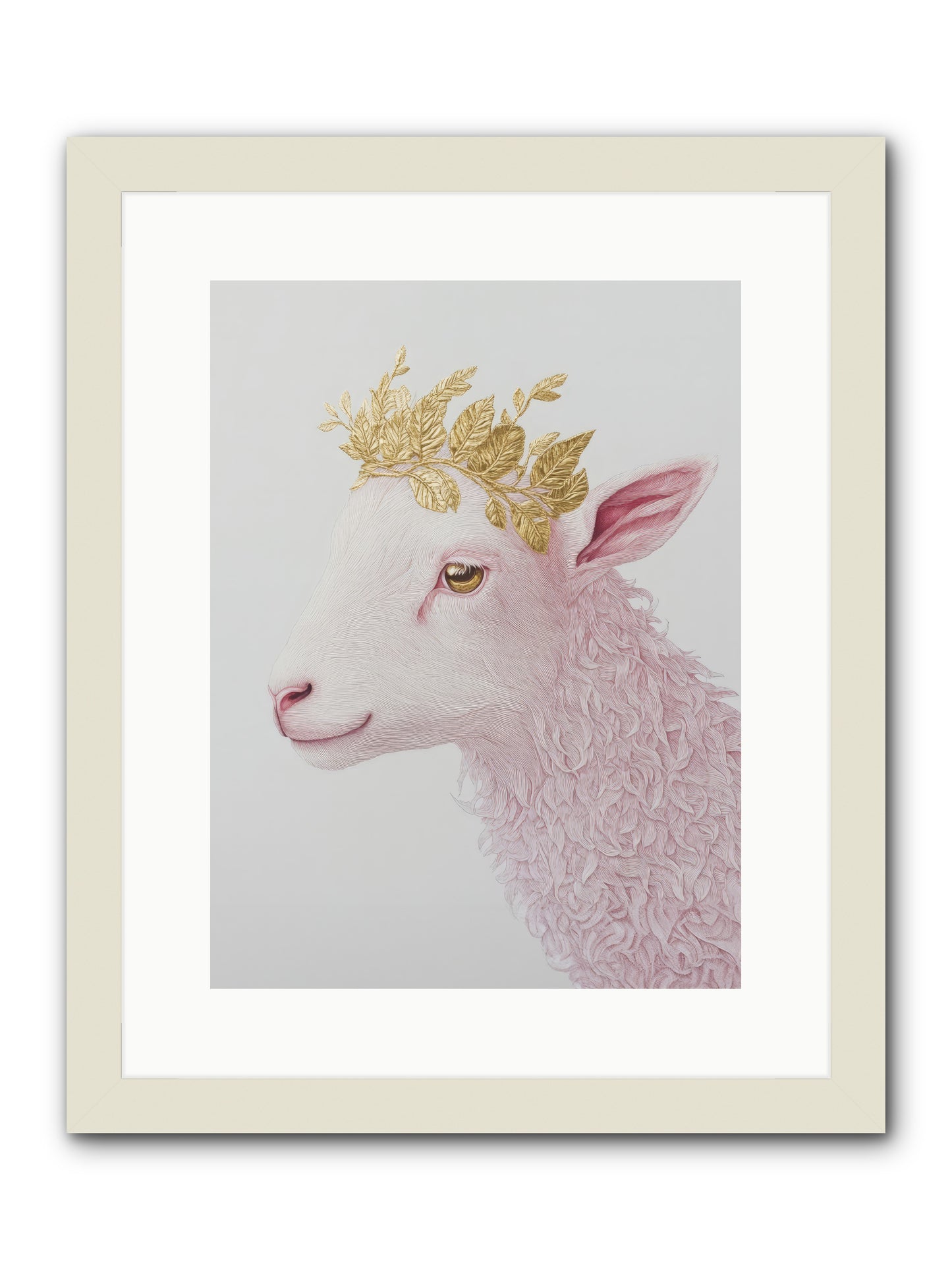Sugared Snow -- Framed Print - White 12x16