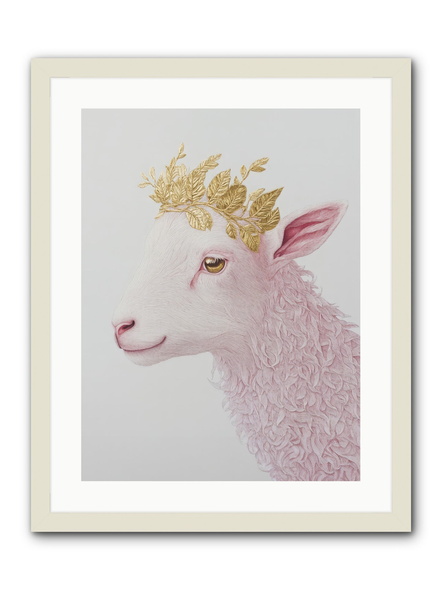 Sugared Snow -- Framed Print - White 18x24