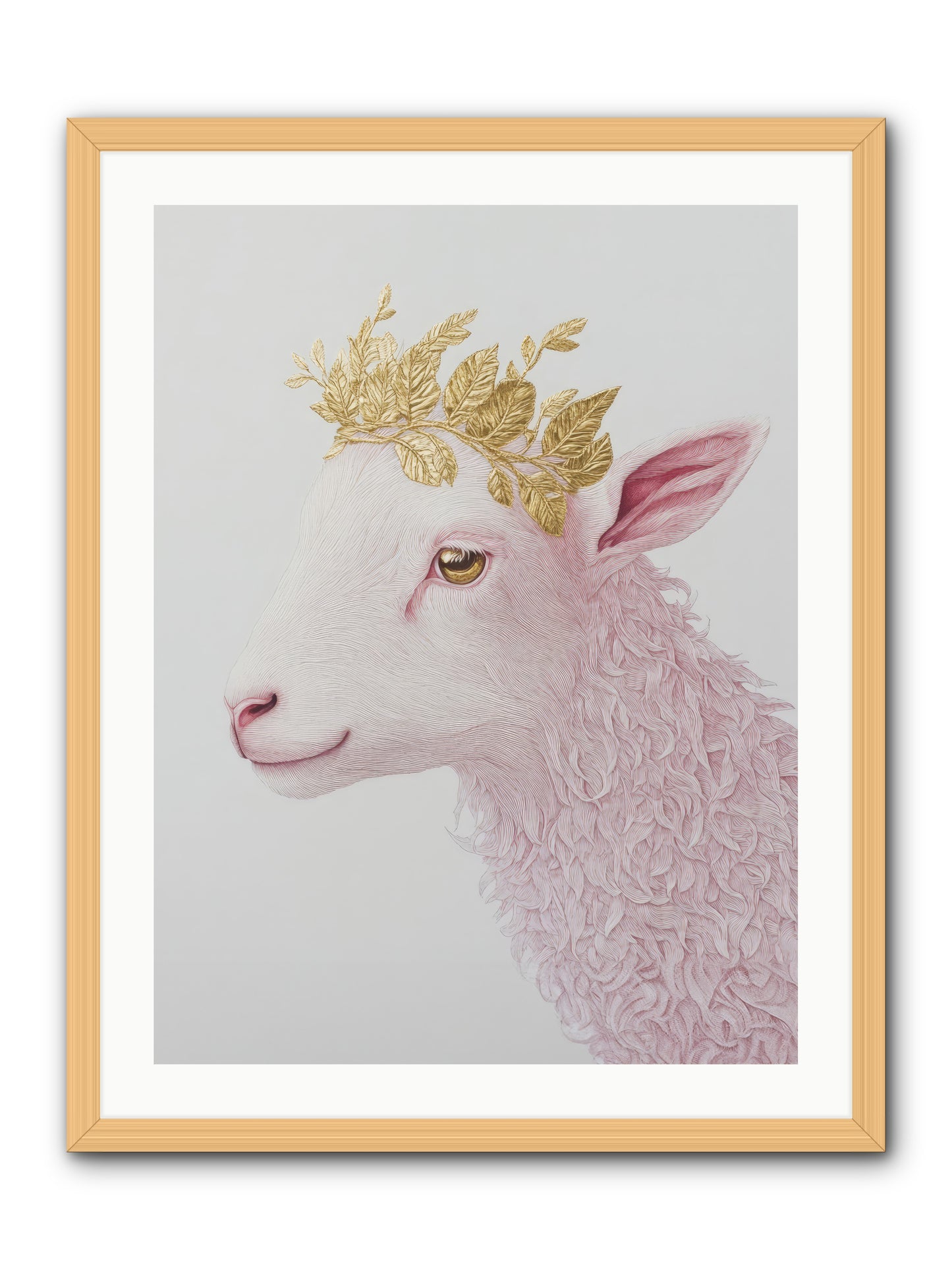 Sugared Snow -- Framed Print - Natural 24x32