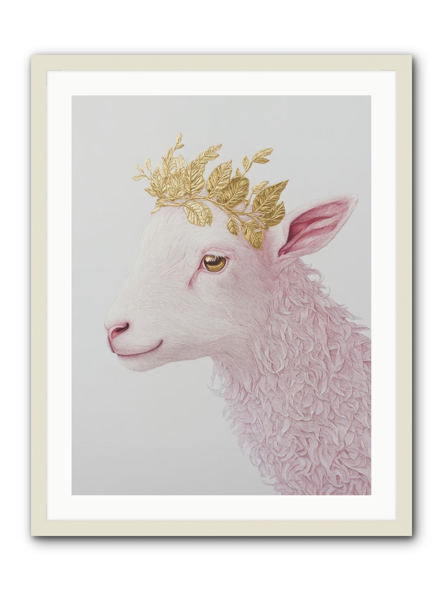Sugared Snow -- Framed Print - White 24x32