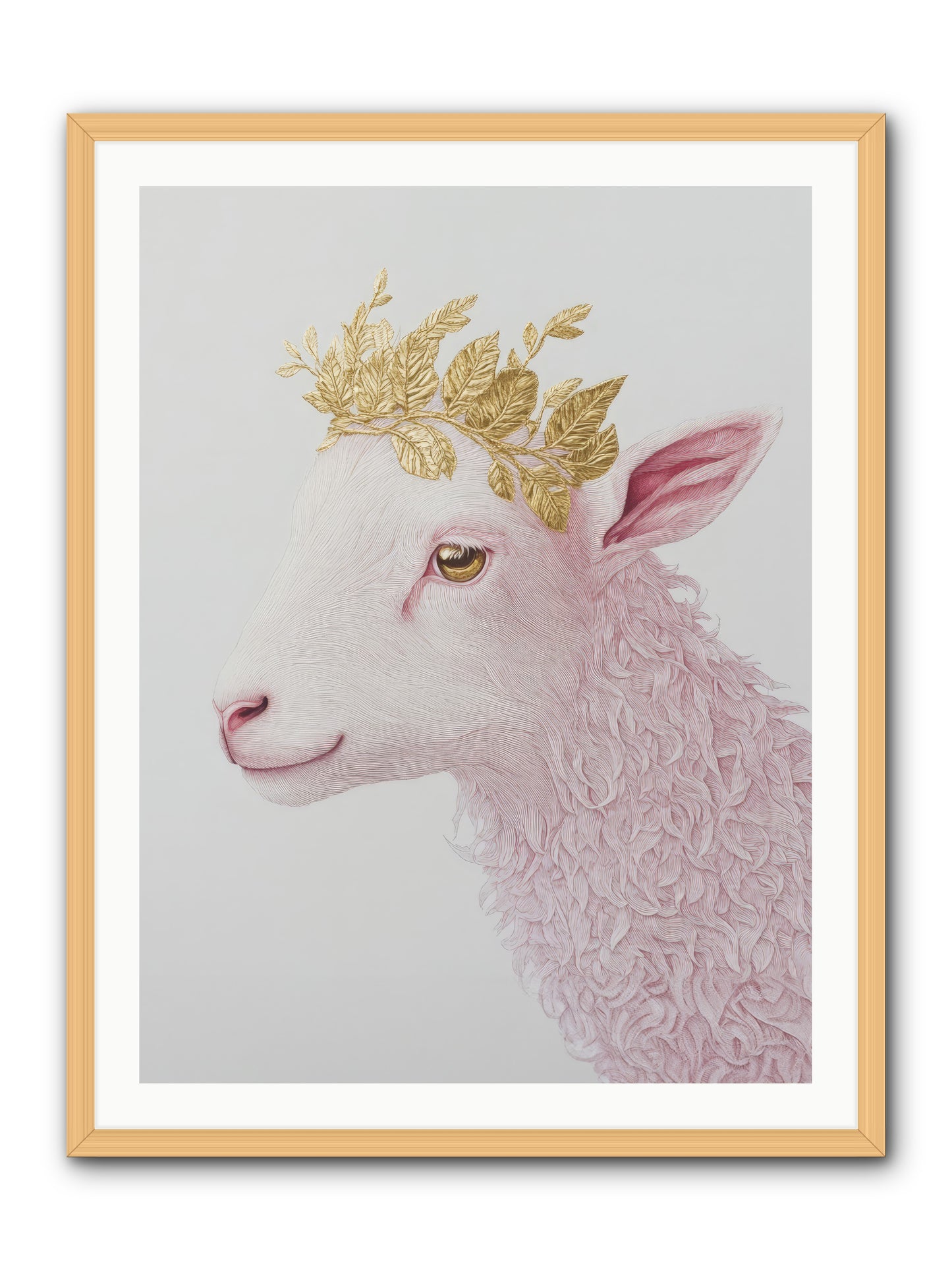 Sugared Snow -- Framed Print - Natural 30x40