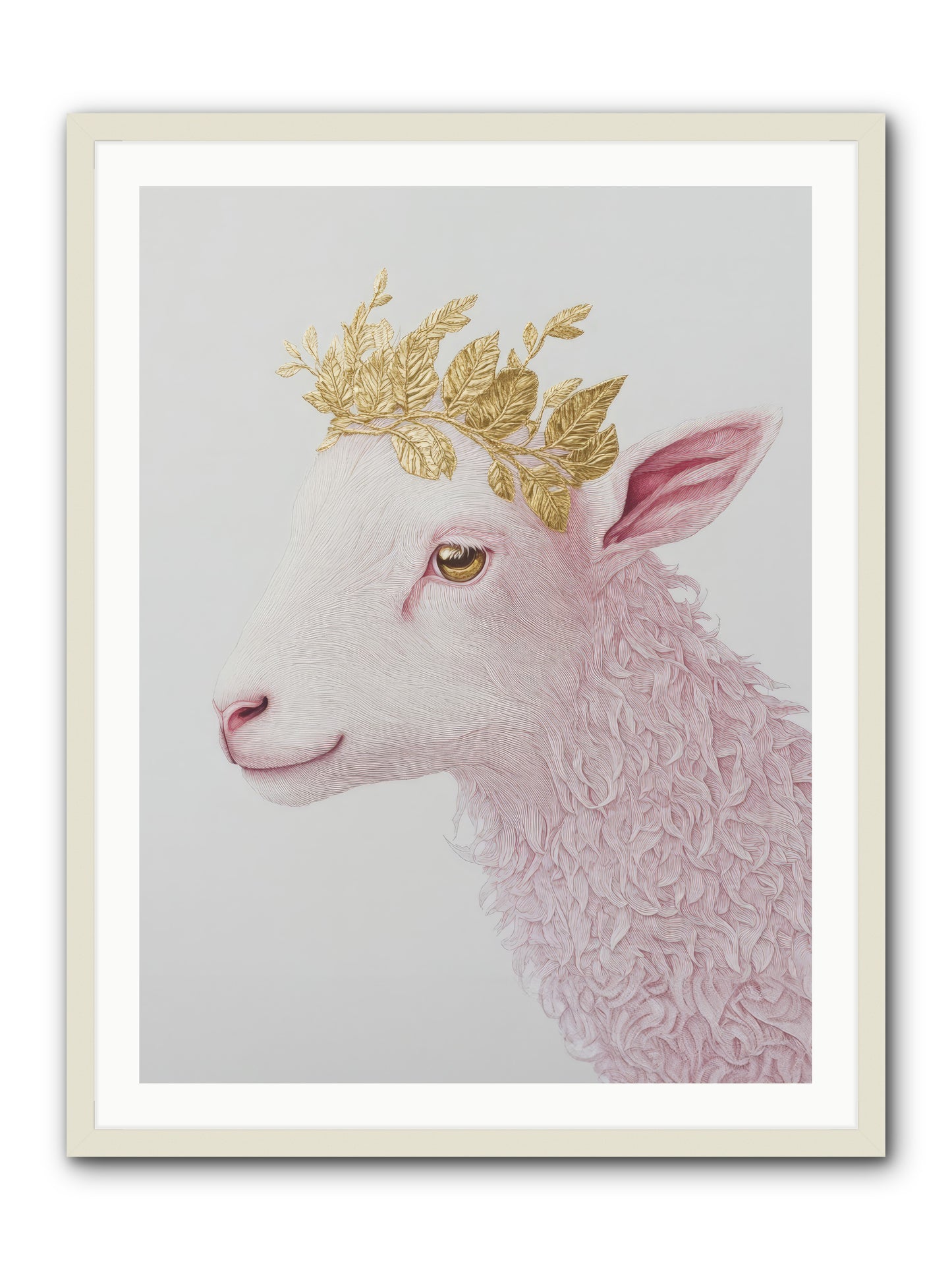 Sugared Snow -- Framed Print - White 30x40