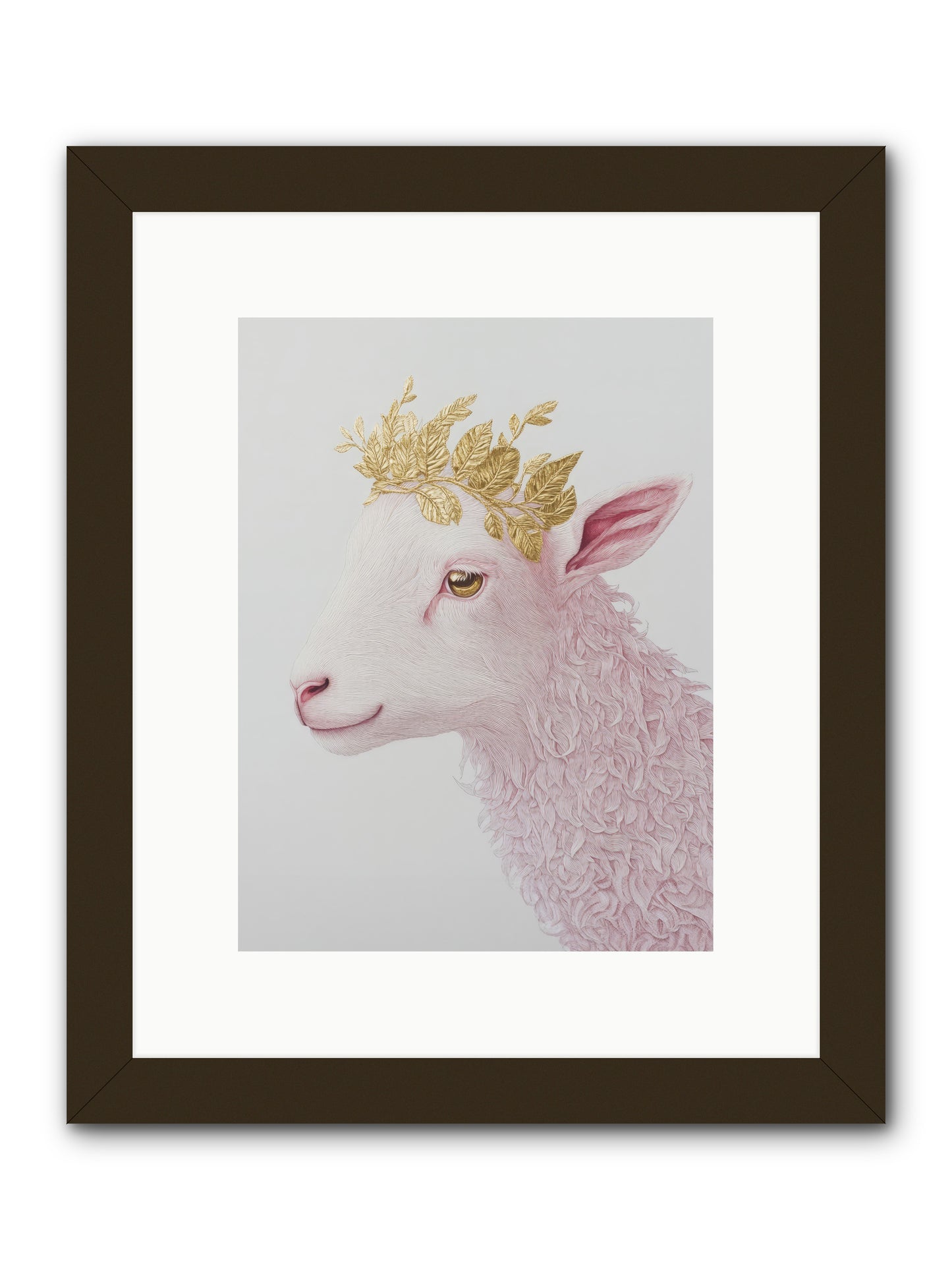 Sugared Snow -- Framed Print - Black 9x12