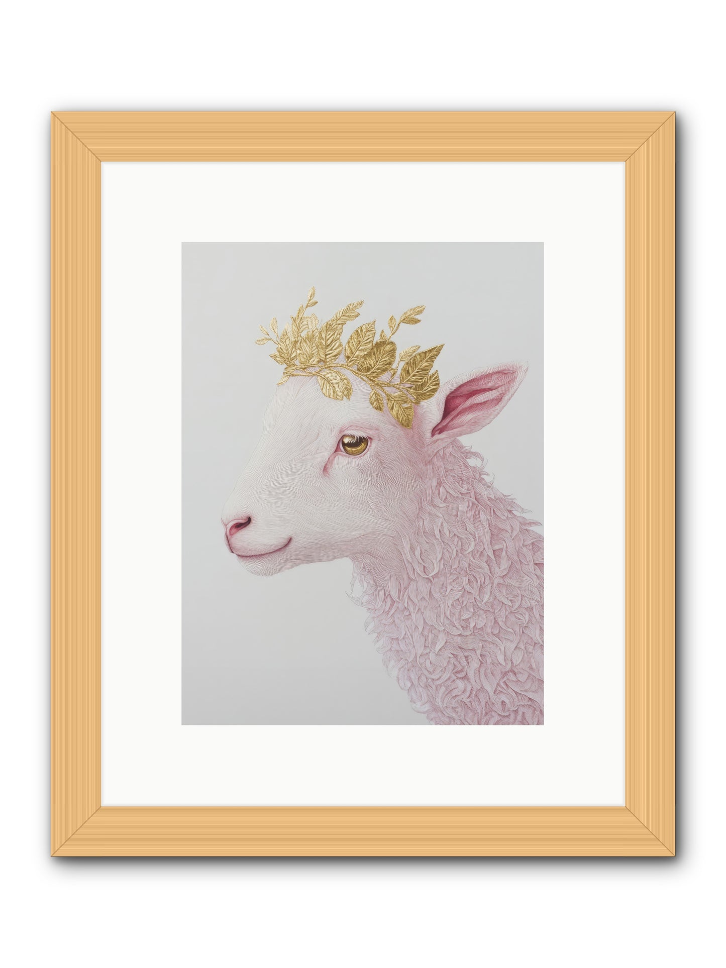 Sugared Snow -- Framed Print - Natural 9x12