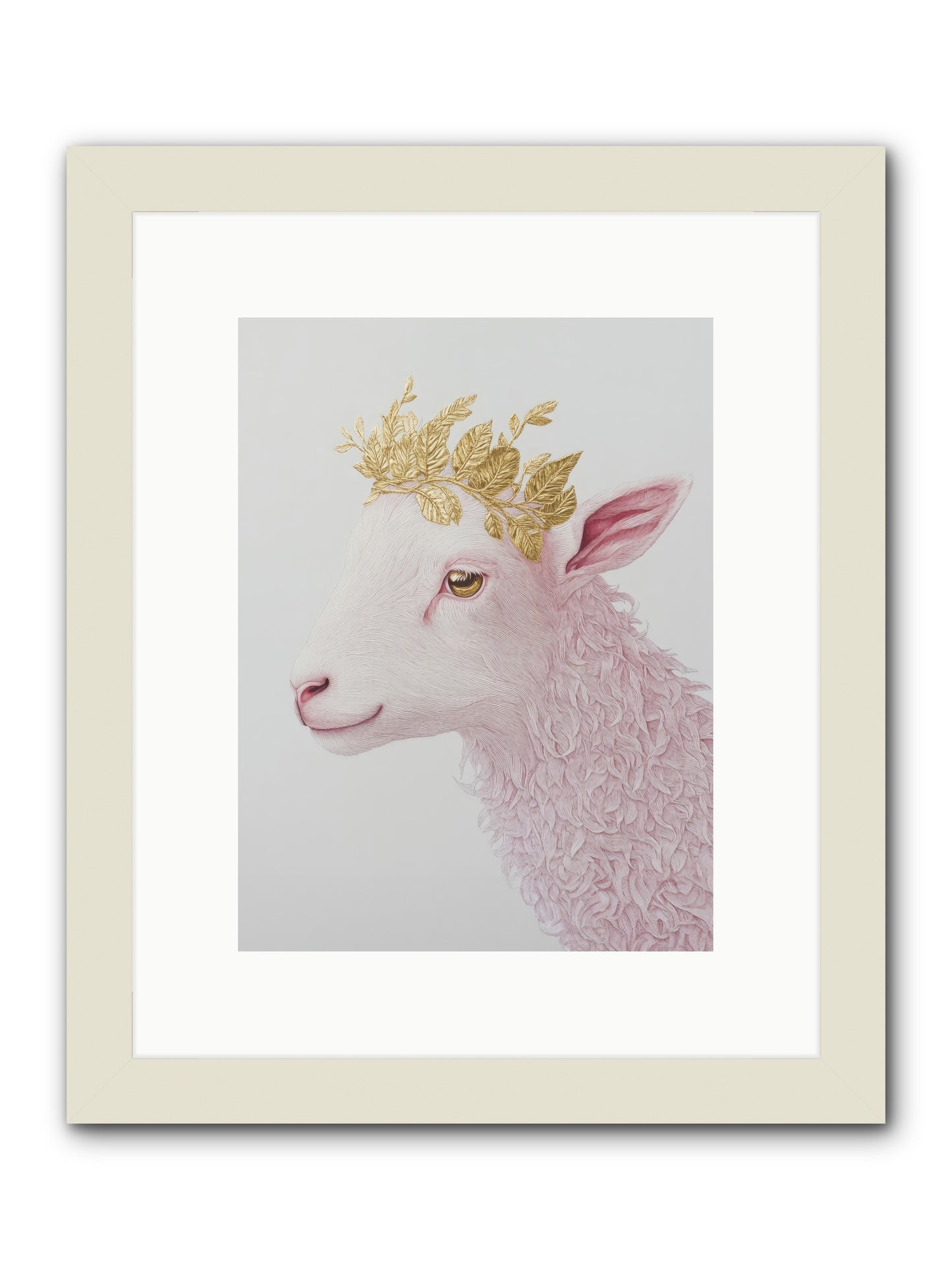 Sugared Snow -- Framed Print - White 9x12