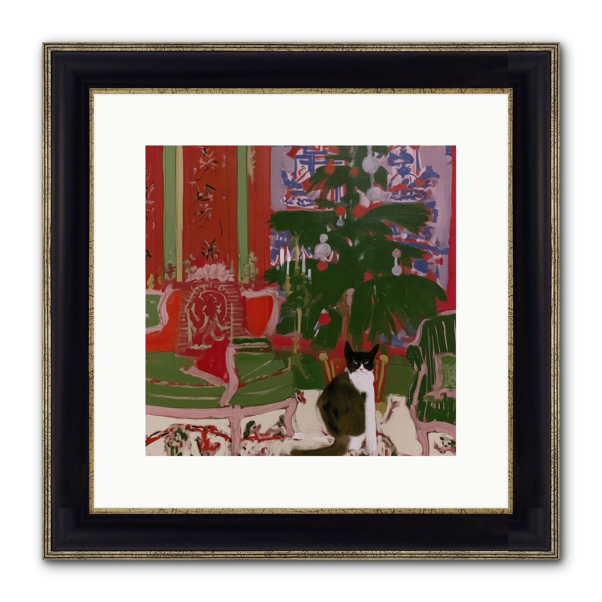 Sugarplum Room — Sugarplum-Room-12x12-Framed-Print-Black-Gold.jpg