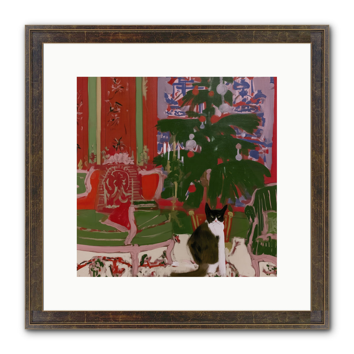 Sugarplum Room — Sugarplum-Room-12x12-Framed-Print-Slimwoods-Black-Gold.jpg