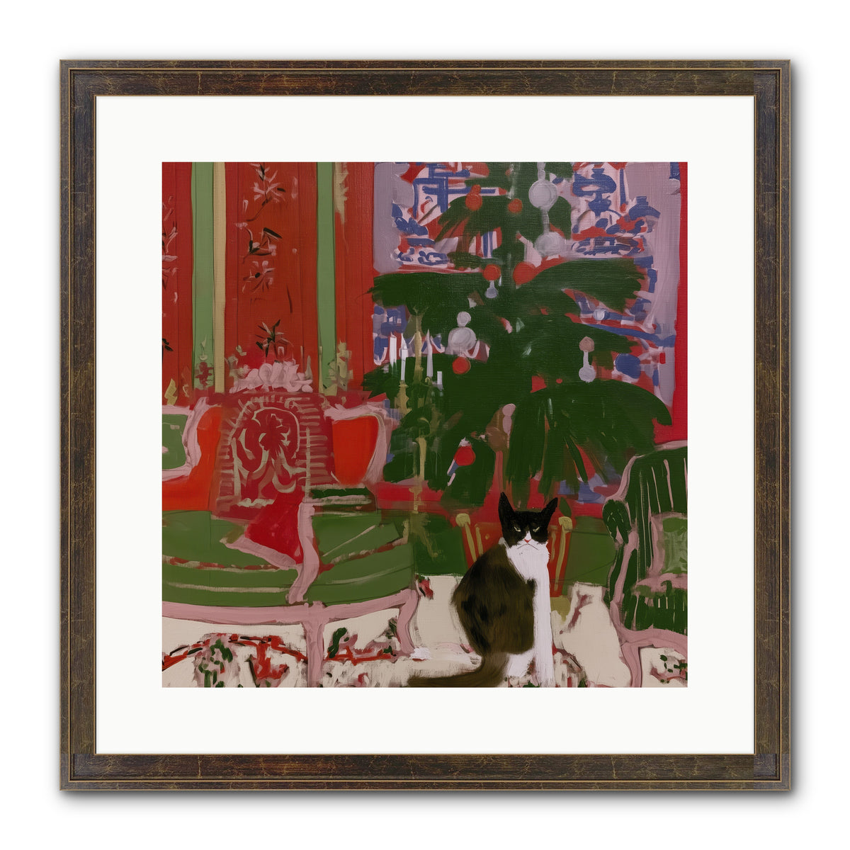 Sugarplum Room — Sugarplum-Room-16x16-Framed-Print-Slimwoods-Black-Gold.jpg