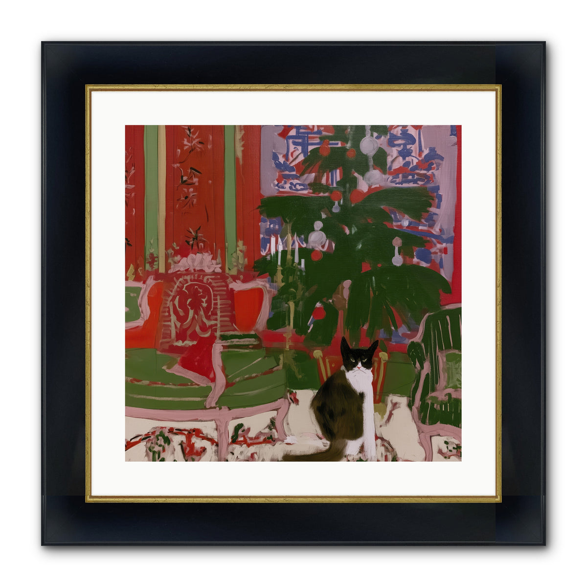 Sugarplum Room — Sugarplum-Room-20x20-Framed-Print-Wide-Black-w-Gold.jpg
