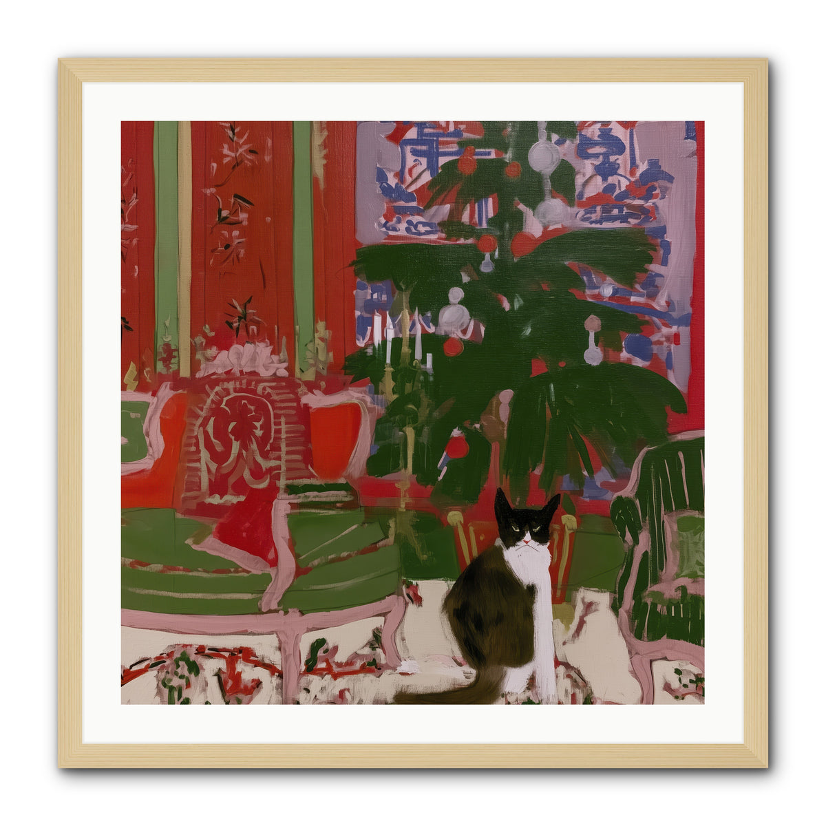 Sugarplum Room — Sugarplum-Room-30x30-Framed-Print-Natural.jpg