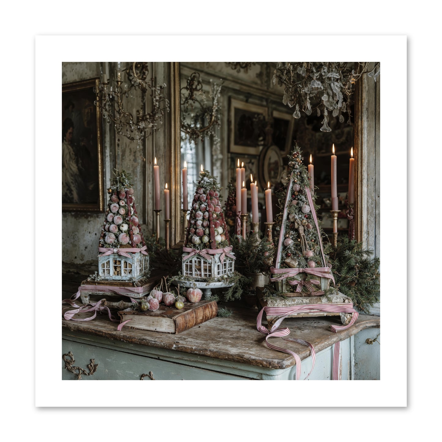 Sugarplum Village Square -- Paper Print 12x12
