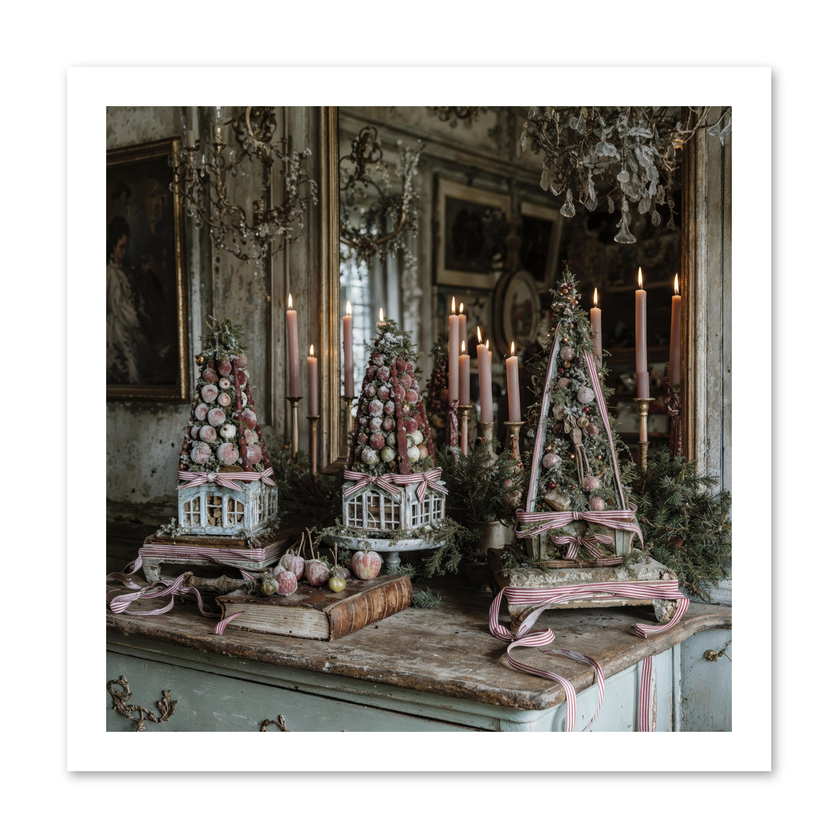 Sugarplum Village Square -- Paper Print 16x16