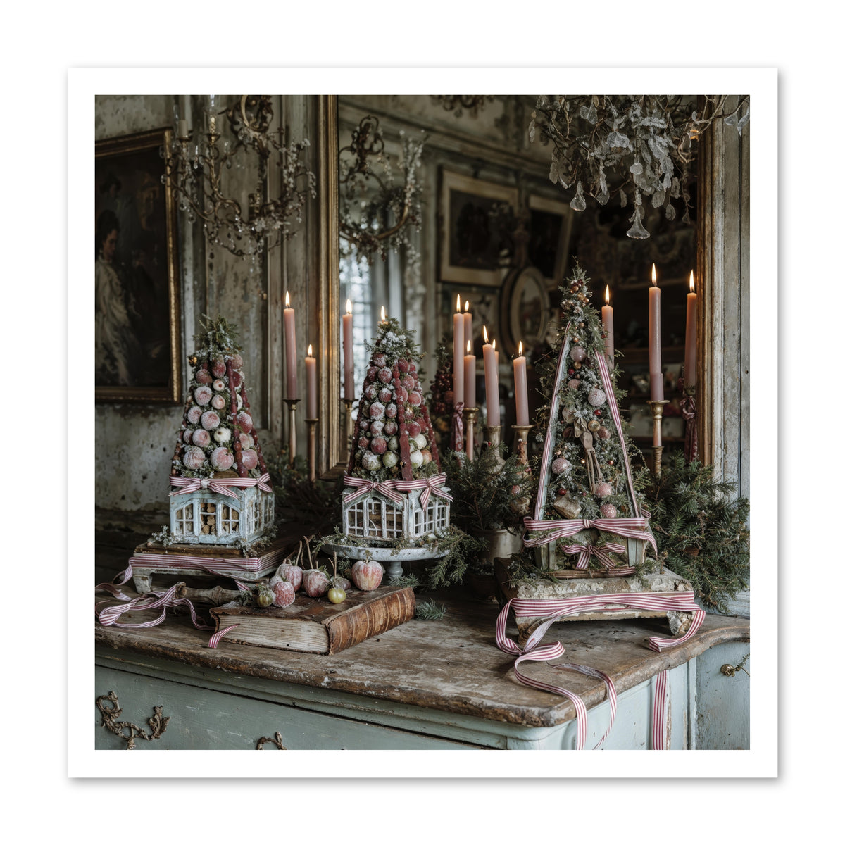 Sugarplum Village Square -- Paper Print 24x24