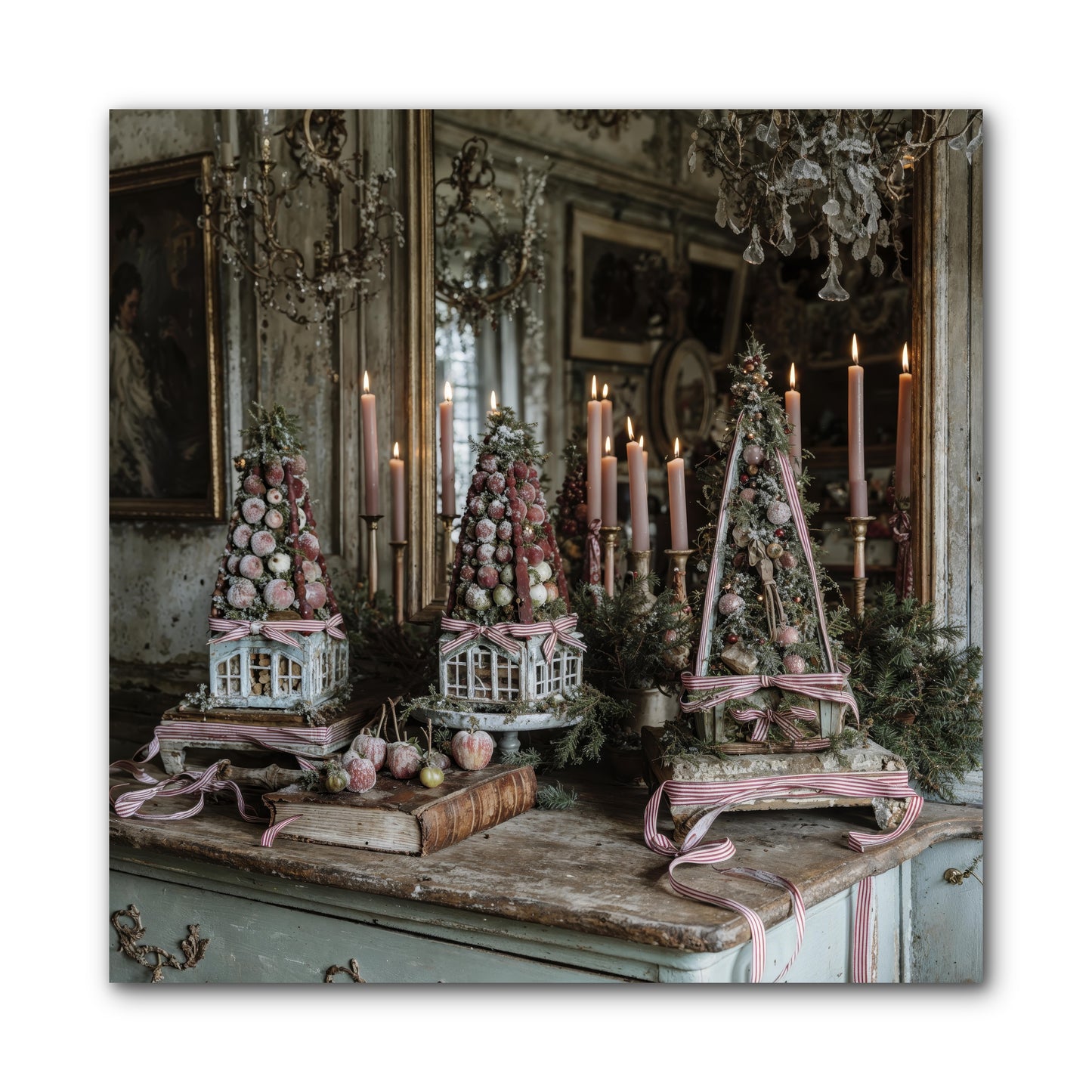 Sugarplum Village Square -- Wrapped Canvas 10x10