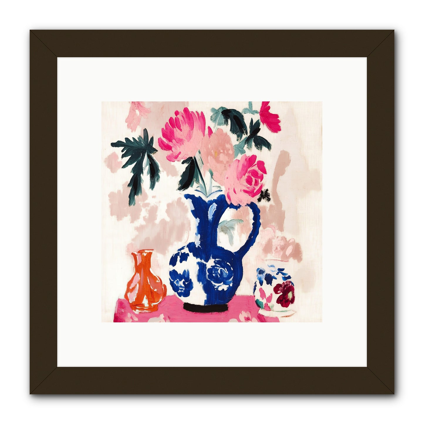 Summer Blooms -- Framed Print - Black 10x10