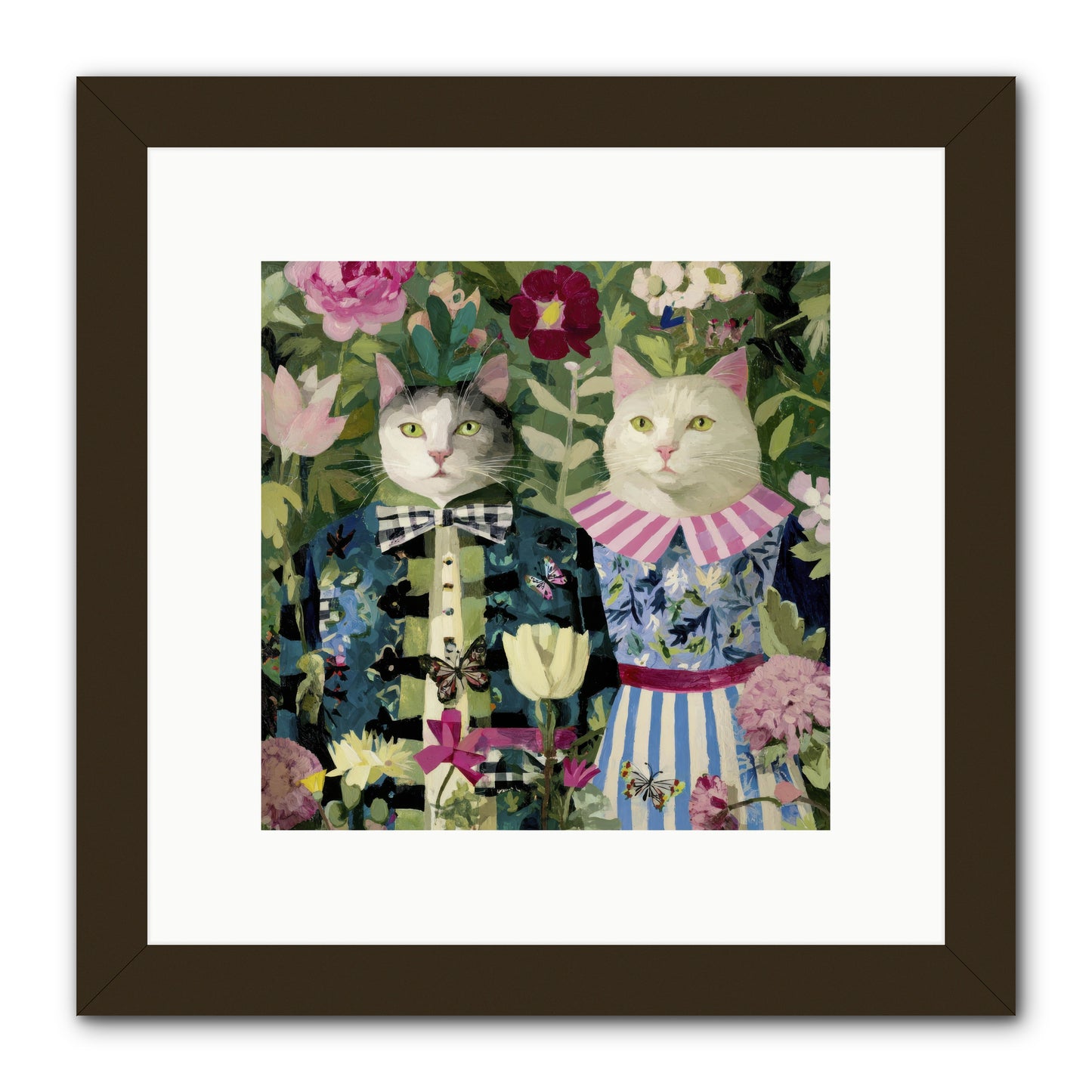 Summer Canvas -- Framed Print - Black 10x10