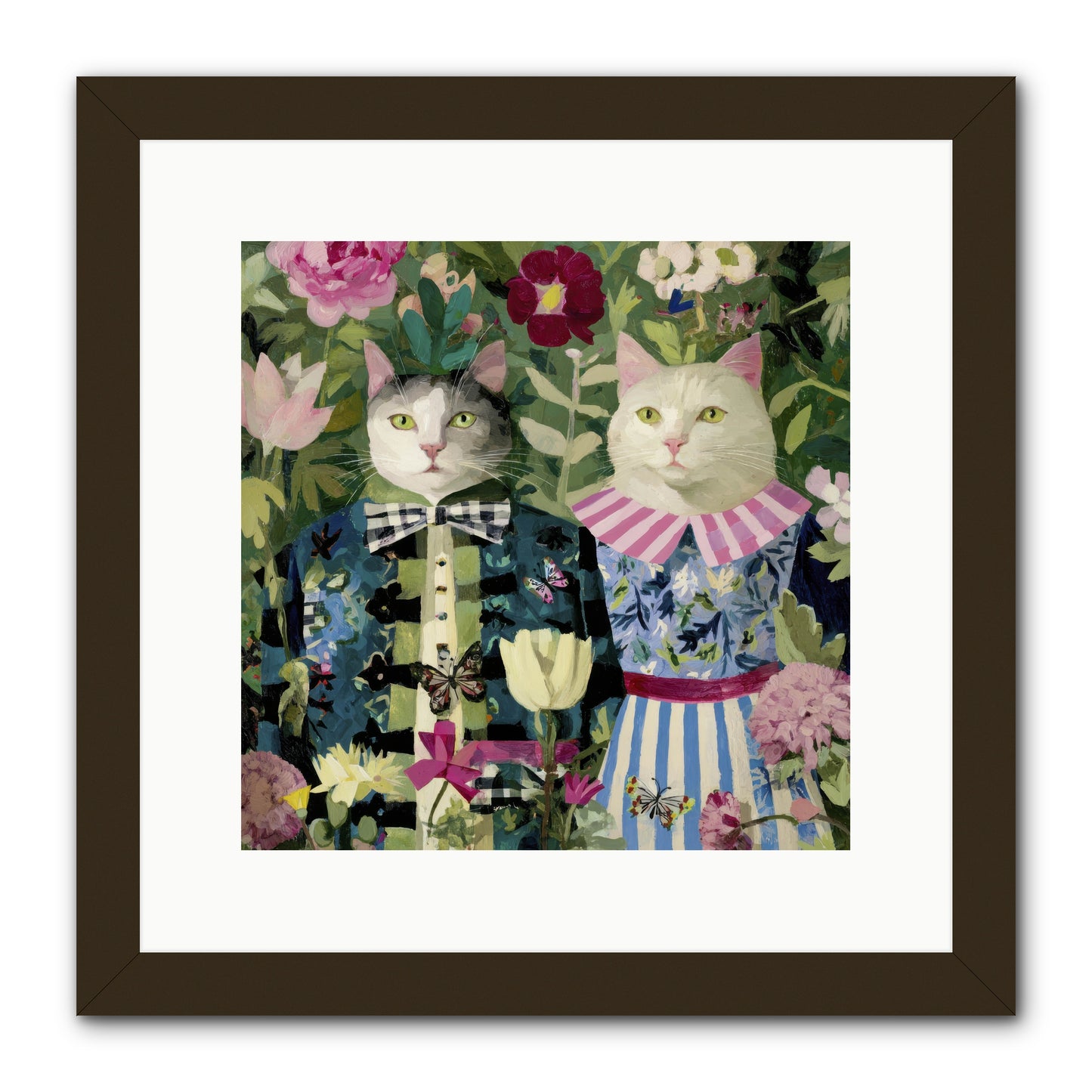 Summer Canvas -- Framed Print - Black 12x12