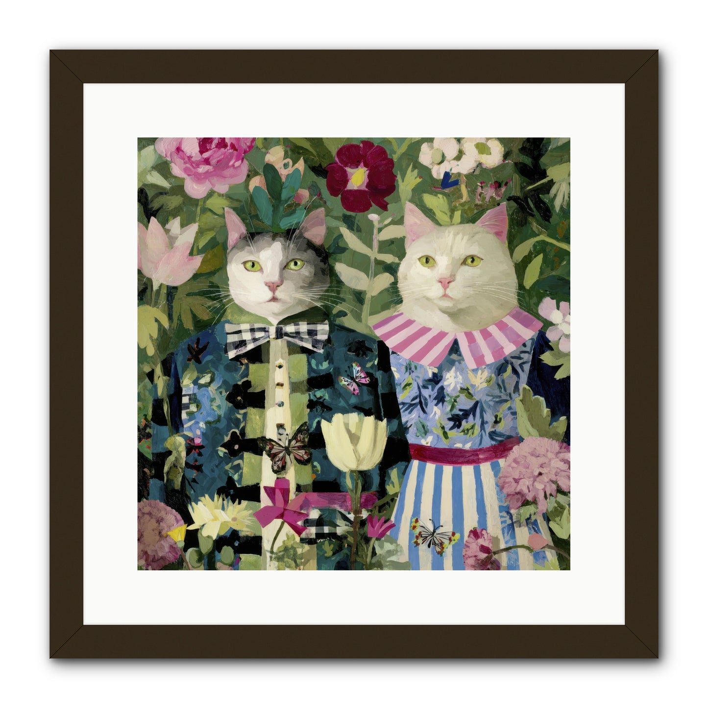 Summer Canvas -- Framed Print - Black 16x16