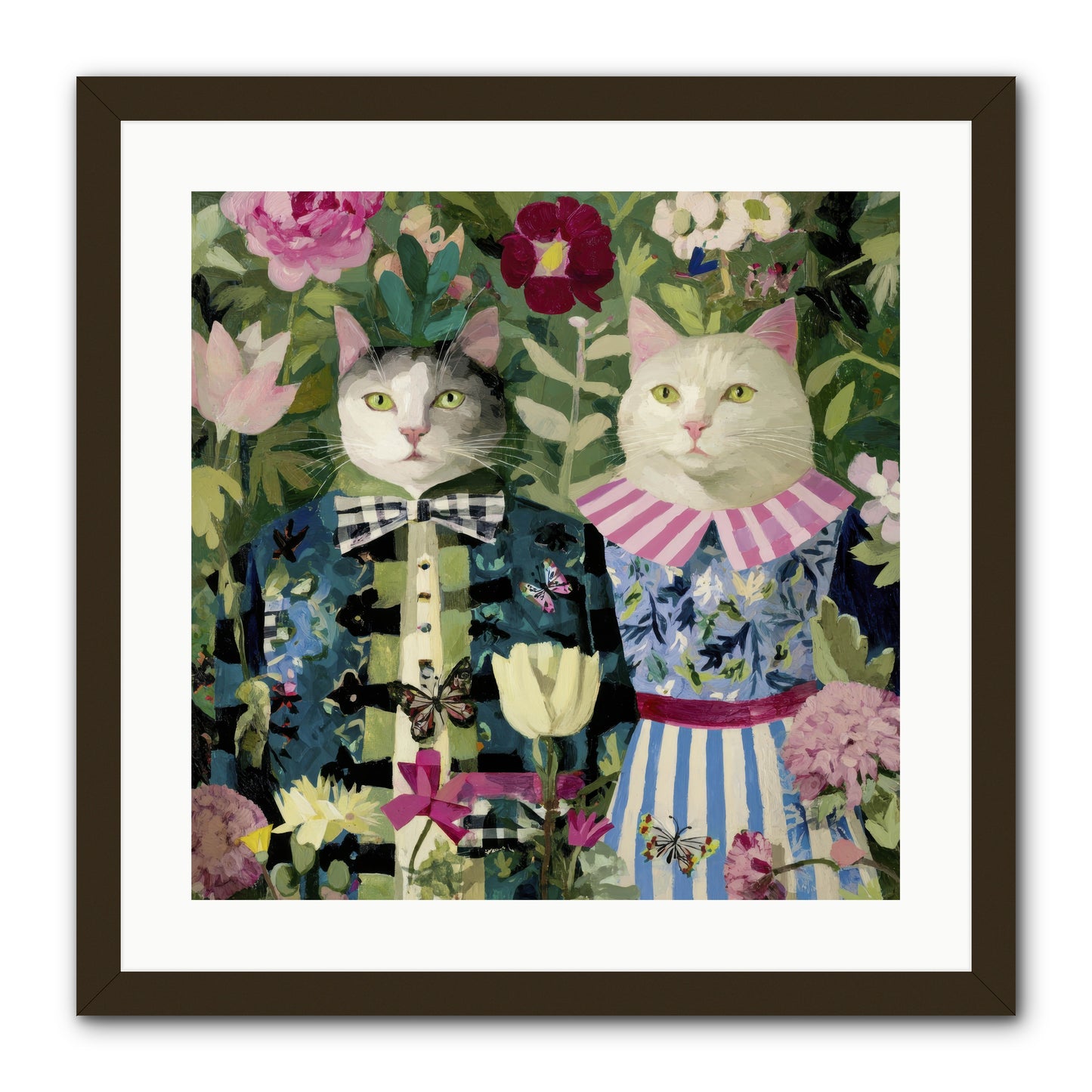 Summer Canvas -- Framed Print - Black 20x20