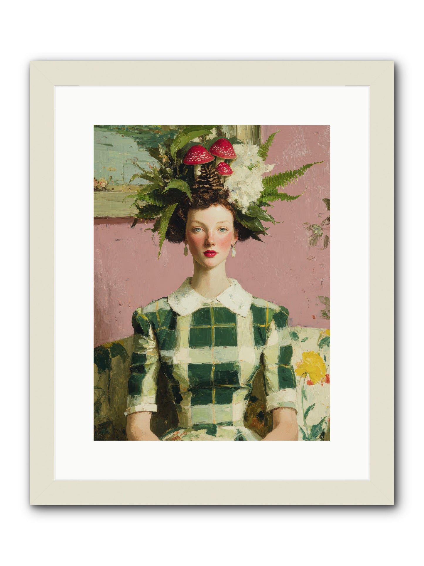 Summer Guests Only -- Framed Print - White 12x16