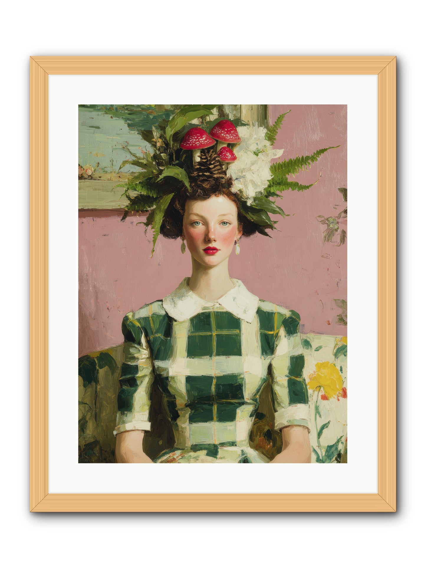 Summer Guests Only -- Framed Print - Natural 18x24