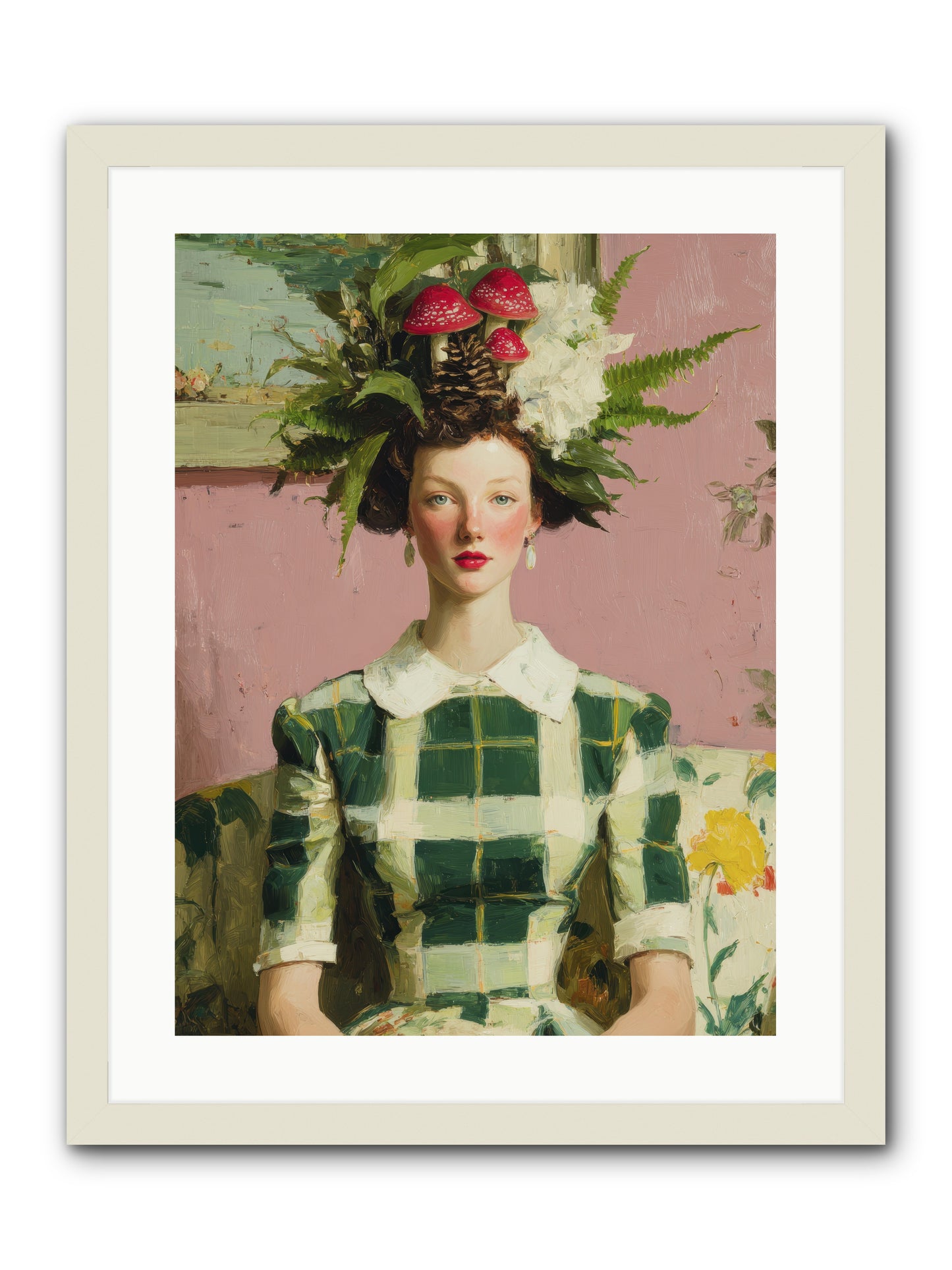 Summer Guests Only -- Framed Print - White 18x24